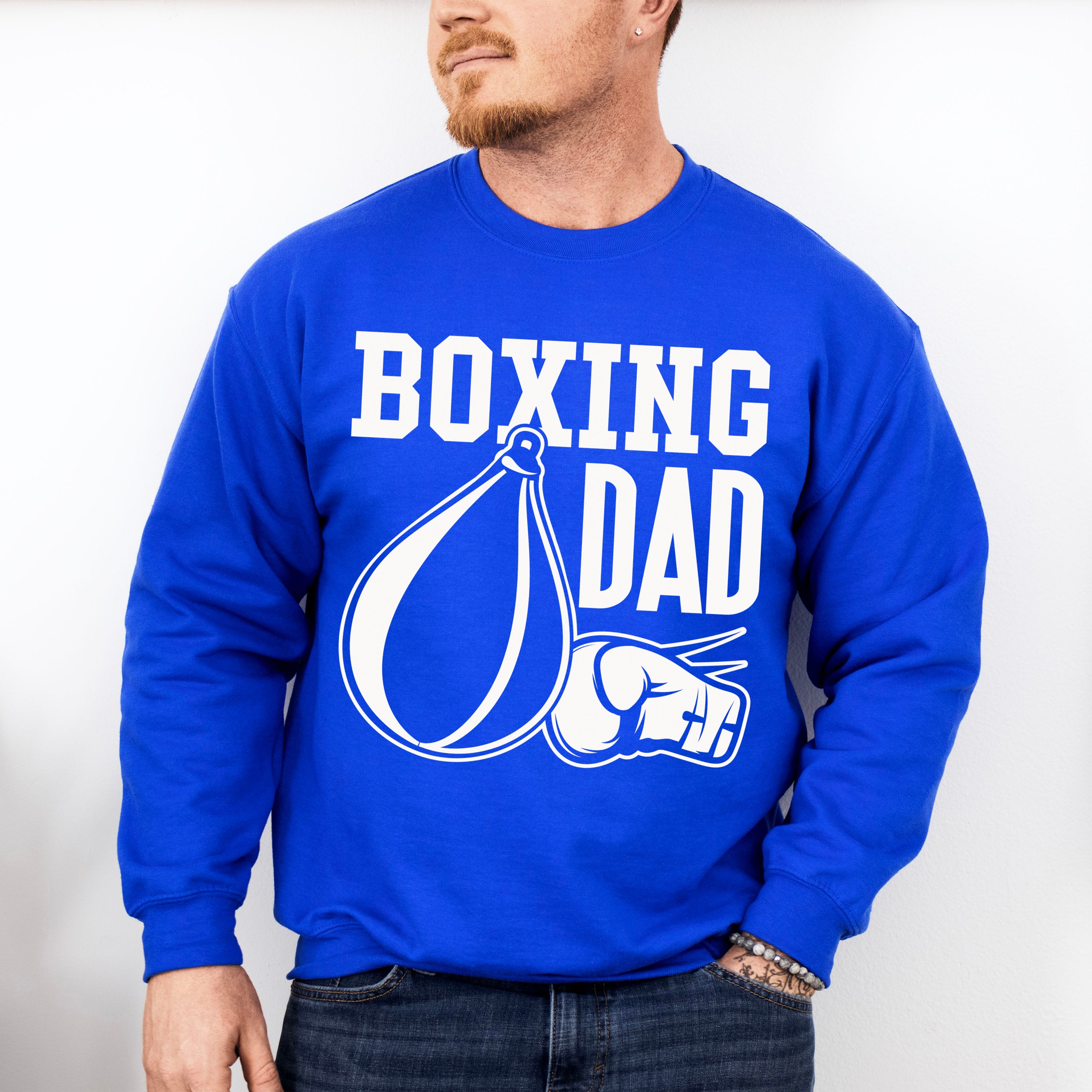 Boxing Dad - Boxing Unisex Crewneck T-Shirt Sweatshirt Hoodie