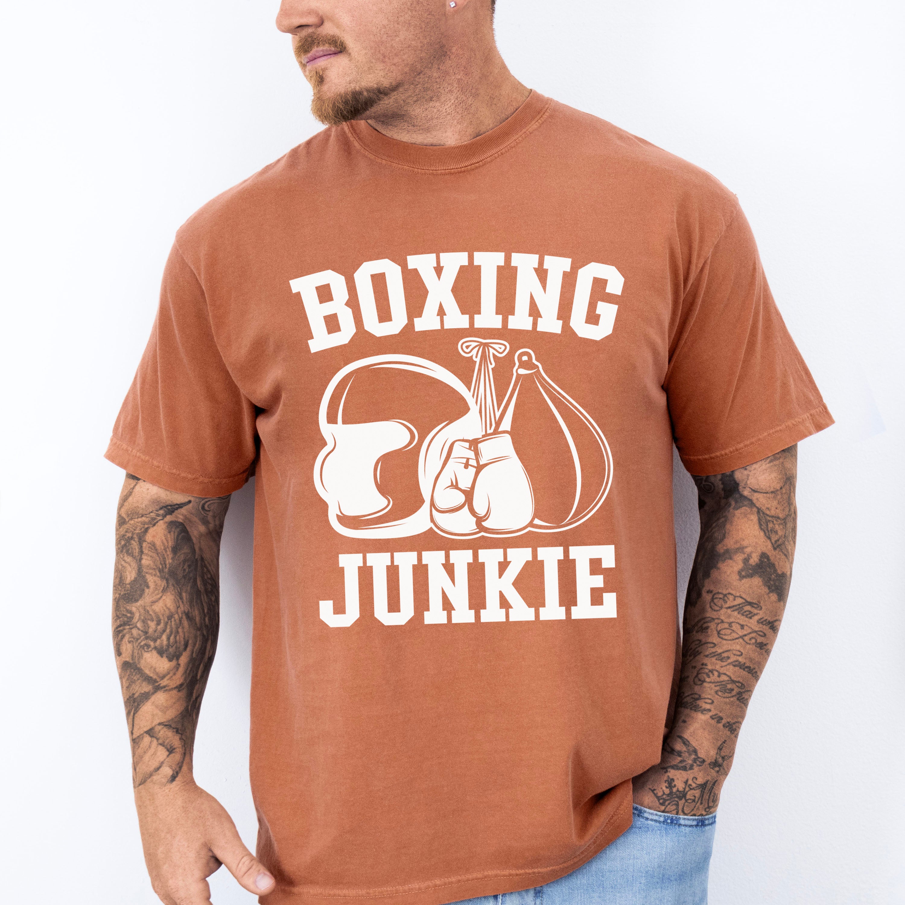 Boxing Junkie - Boxing Unisex Crewneck T-Shirt Sweatshirt Hoodie