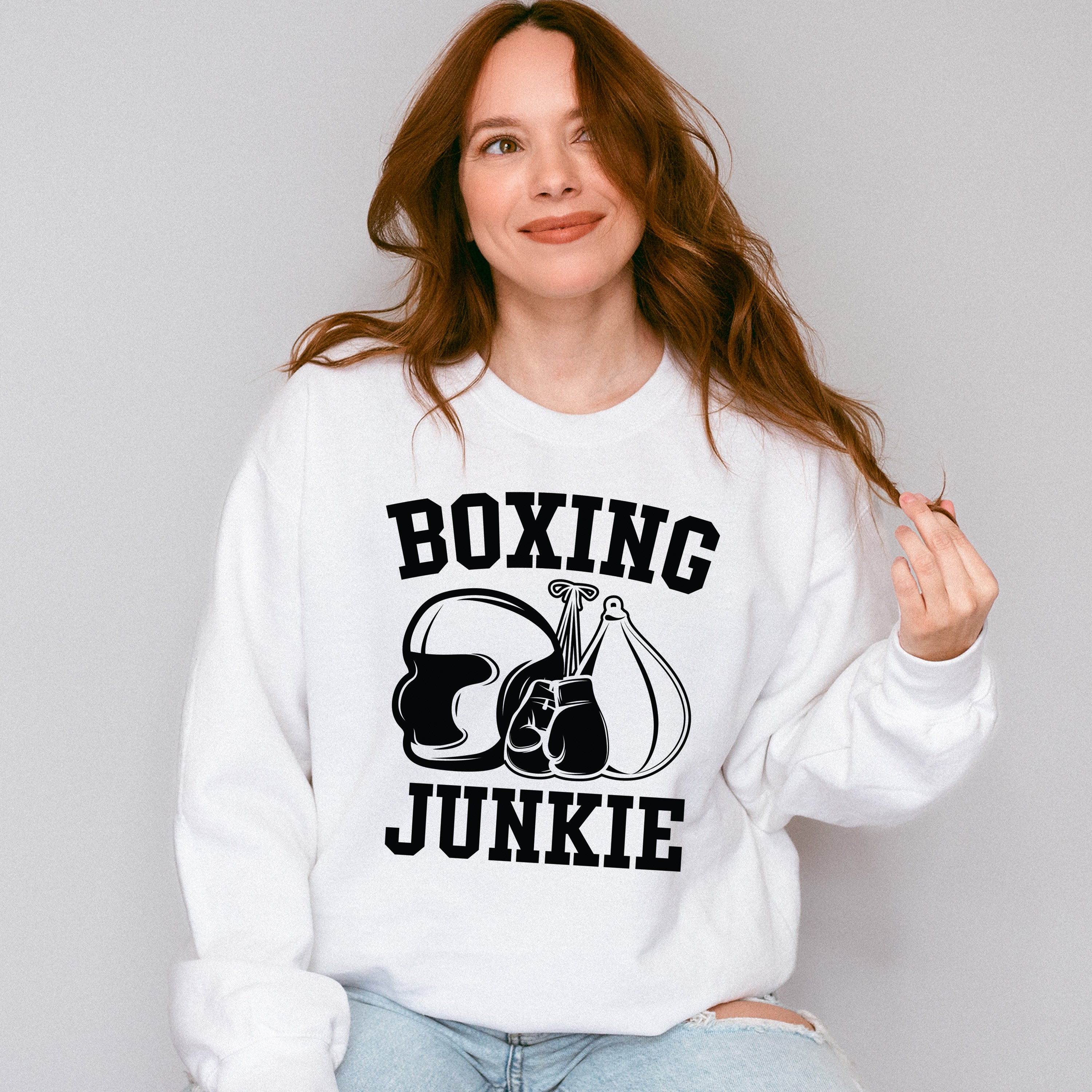 Boxing Junkie - Boxing Unisex Crewneck T-Shirt Sweatshirt Hoodie