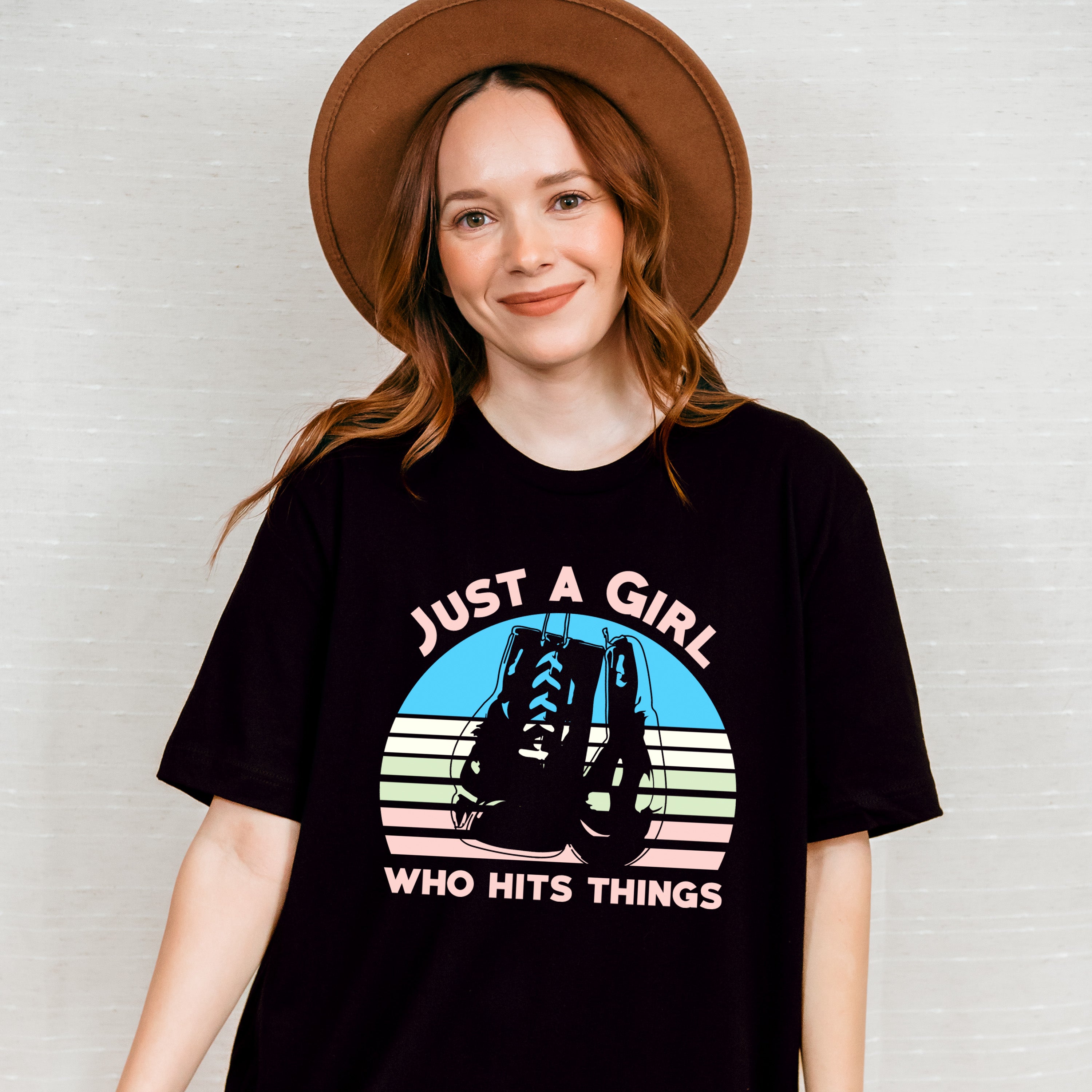 Just A Girl - Boxing Unisex Crewneck T-Shirt Sweatshirt Hoodie