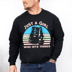 Just A Girl - Boxing Unisex Crewneck T-Shirt Sweatshirt Hoodie