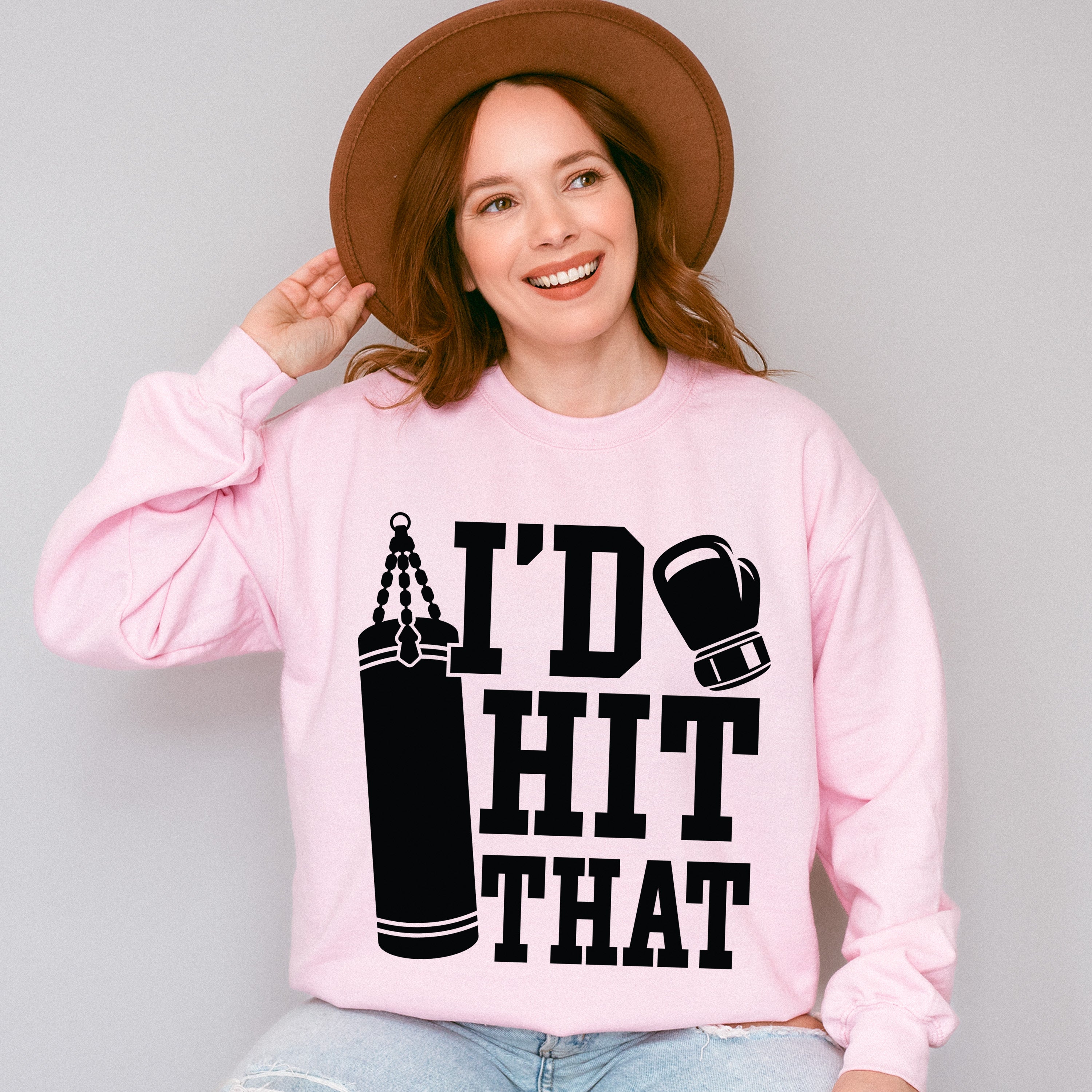 I'd Hit That - Boxing Unisex Crewneck T-Shirt Sweatshirt Hoodie
