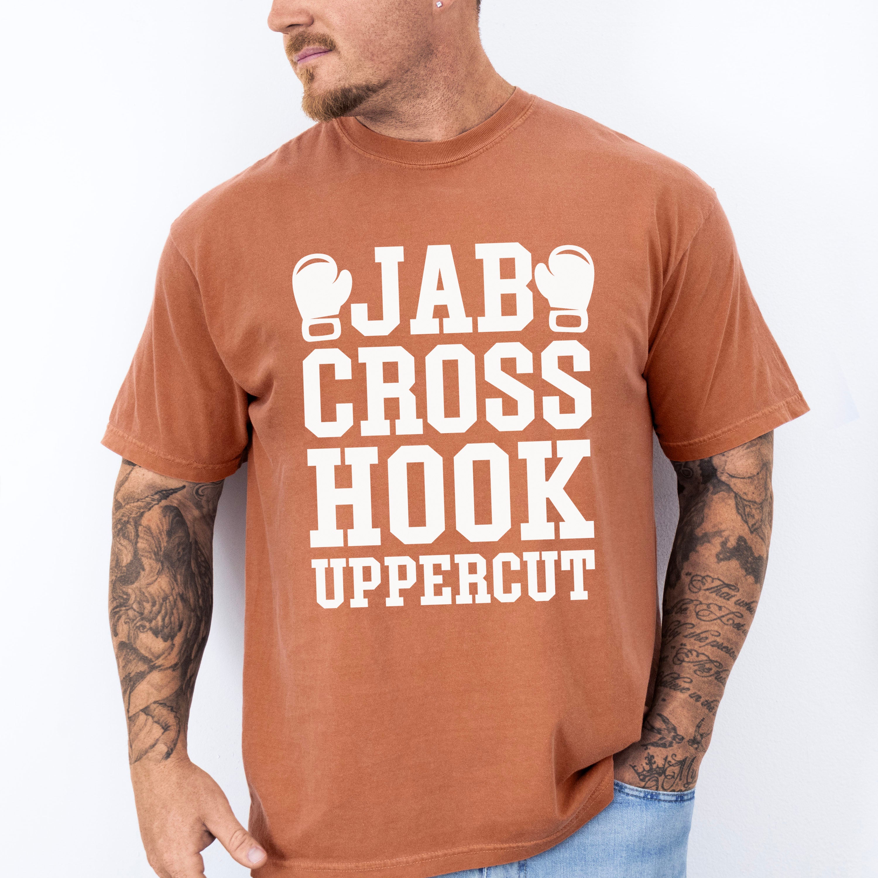 Jab Cross Hook Uppercut - Boxing Unisex Crewneck T-Shirt Sweatshirt Hoodie