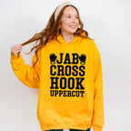 Jab Cross Hook Uppercut - Boxing Unisex Crewneck T-Shirt Sweatshirt Hoodie