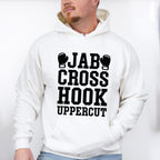 Jab Cross Hook Uppercut - Boxing Unisex Crewneck T-Shirt Sweatshirt Hoodie