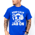 Keep Calm And Jab On - Boxing Unisex Crewneck T-Shirt Sweatshirt Hoodie