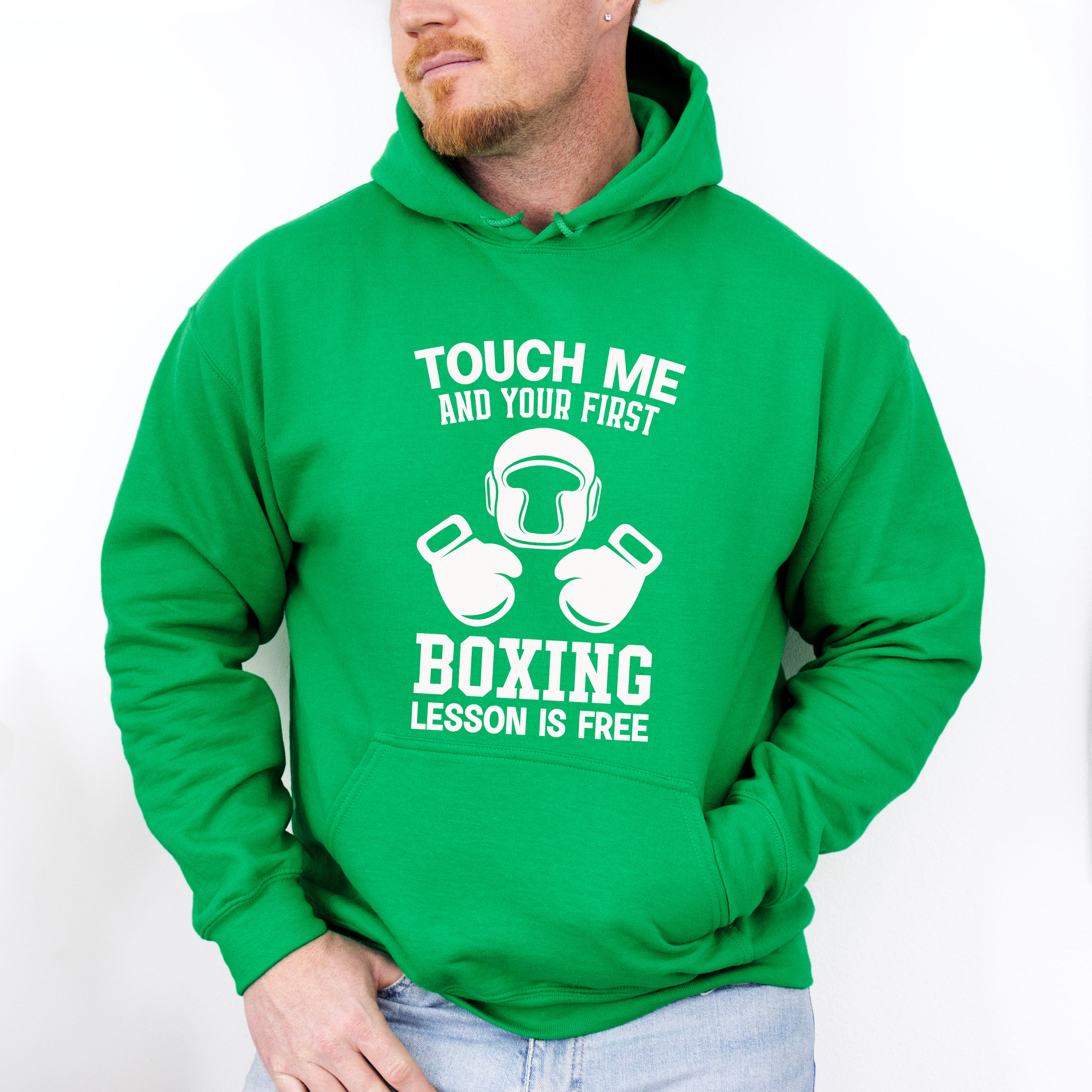 Touch Me And Your First - Boxing Unisex Crewneck T-Shirt Sweatshirt Hoodie