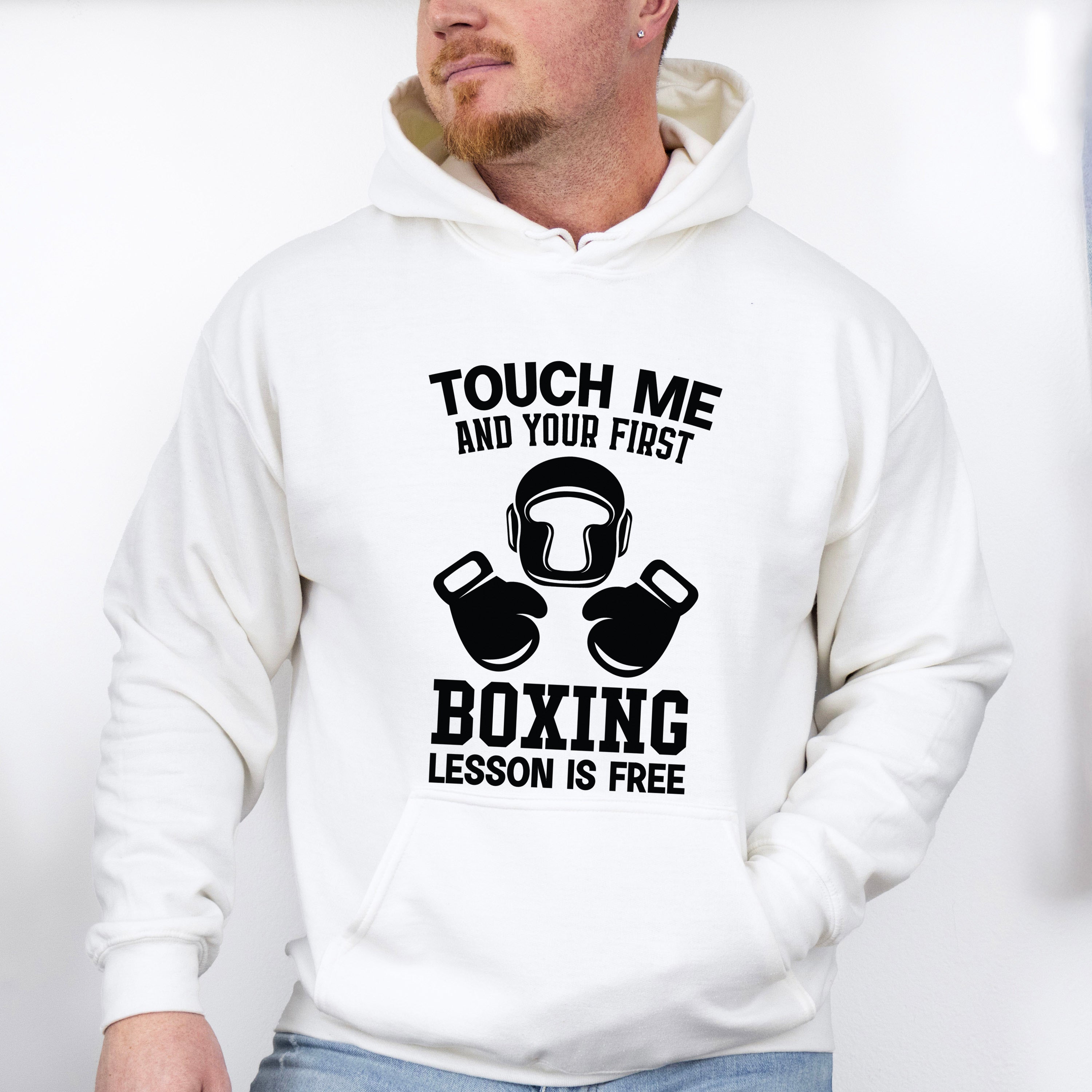 Touch Me And Your First - Boxing Unisex Crewneck T-Shirt Sweatshirt Hoodie