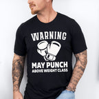 Warning May Punch - Boxing Unisex Crewneck T-Shirt Sweatshirt Hoodie