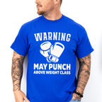 Warning May Punch - Boxing Unisex Crewneck T-Shirt Sweatshirt Hoodie