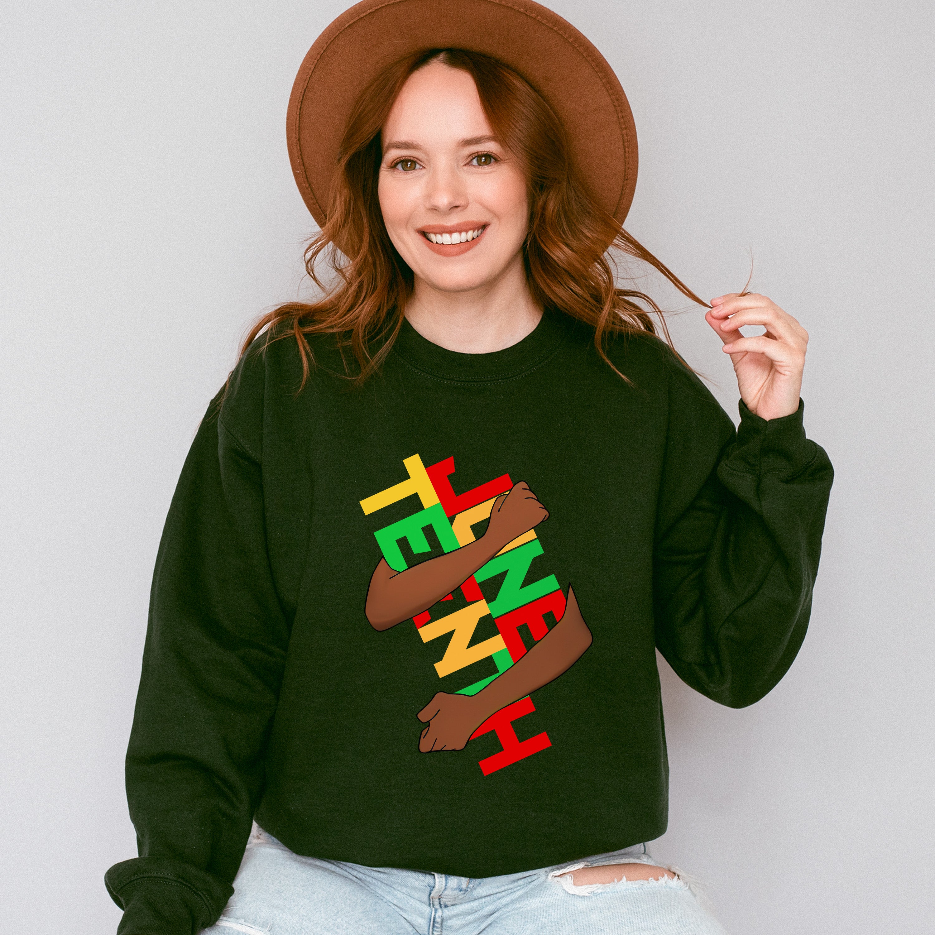 Hugging Juneteenth - Juneteenth Unisex Crewneck T-Shirt Sweatshirt Hoodie