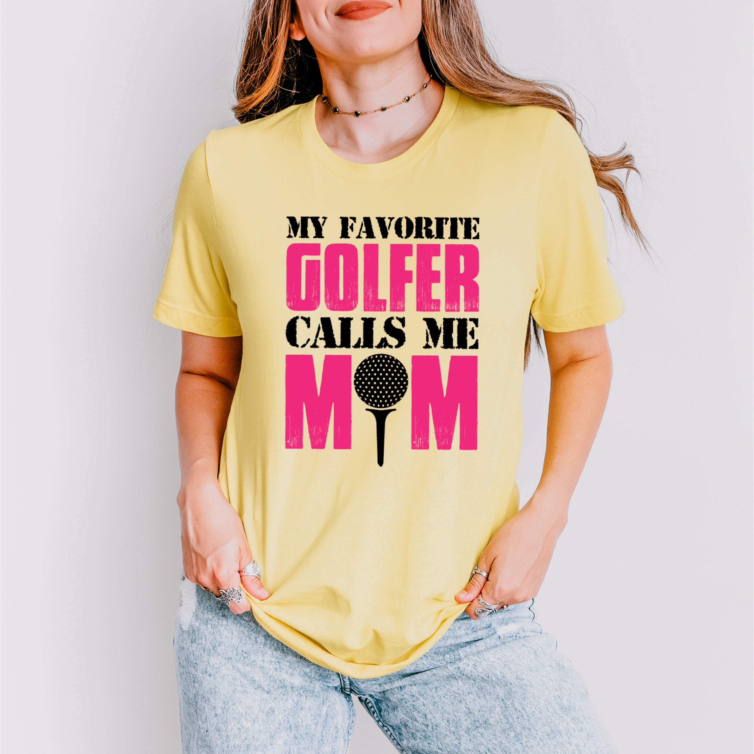 My Favorite Golfer Calls Me Mom - Golf Unisex Crewneck T-Shirt Sweatshirt Hoodie