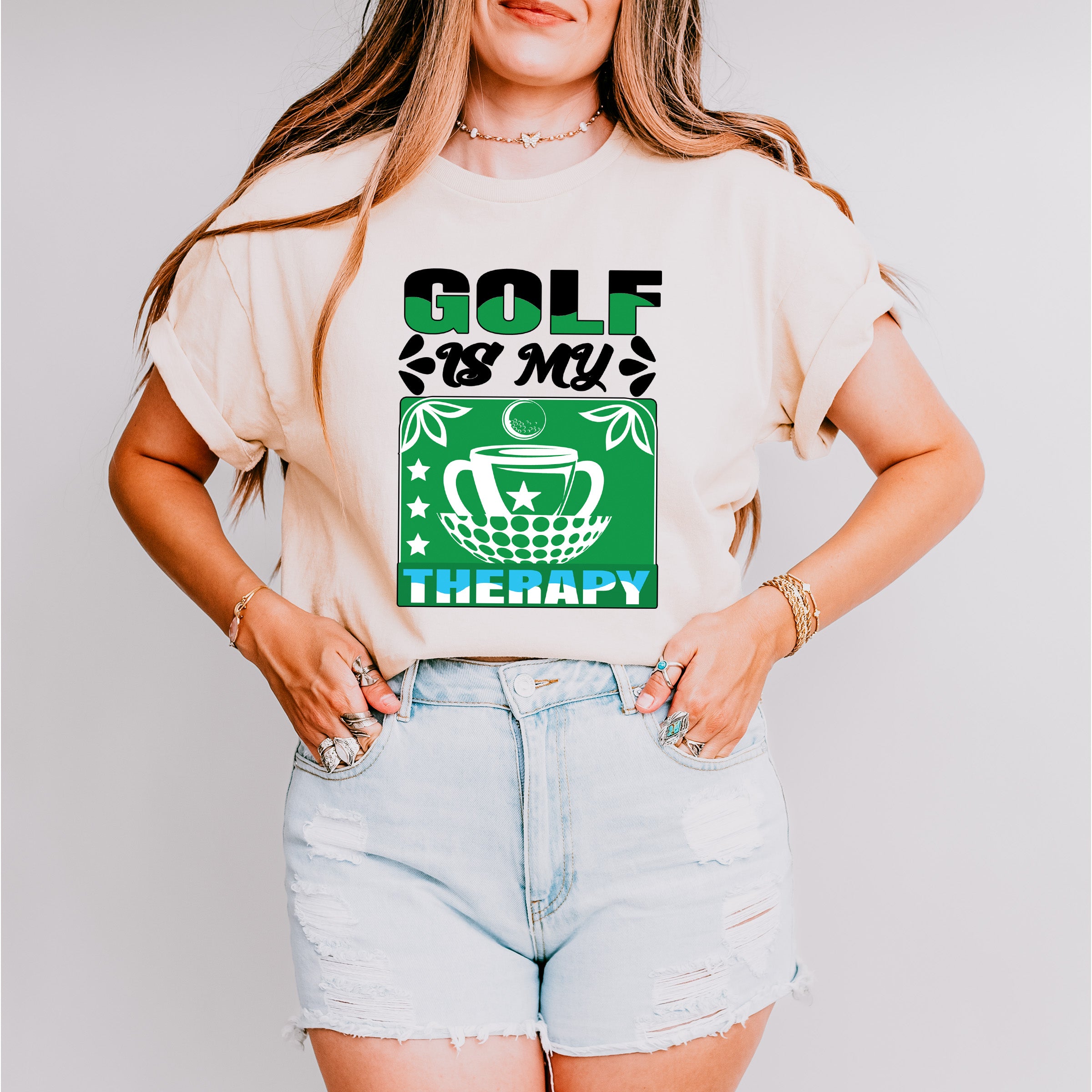 Golf Is My Therapy - Golf Unisex Crewneck T-Shirt Sweatshirt Hoodie