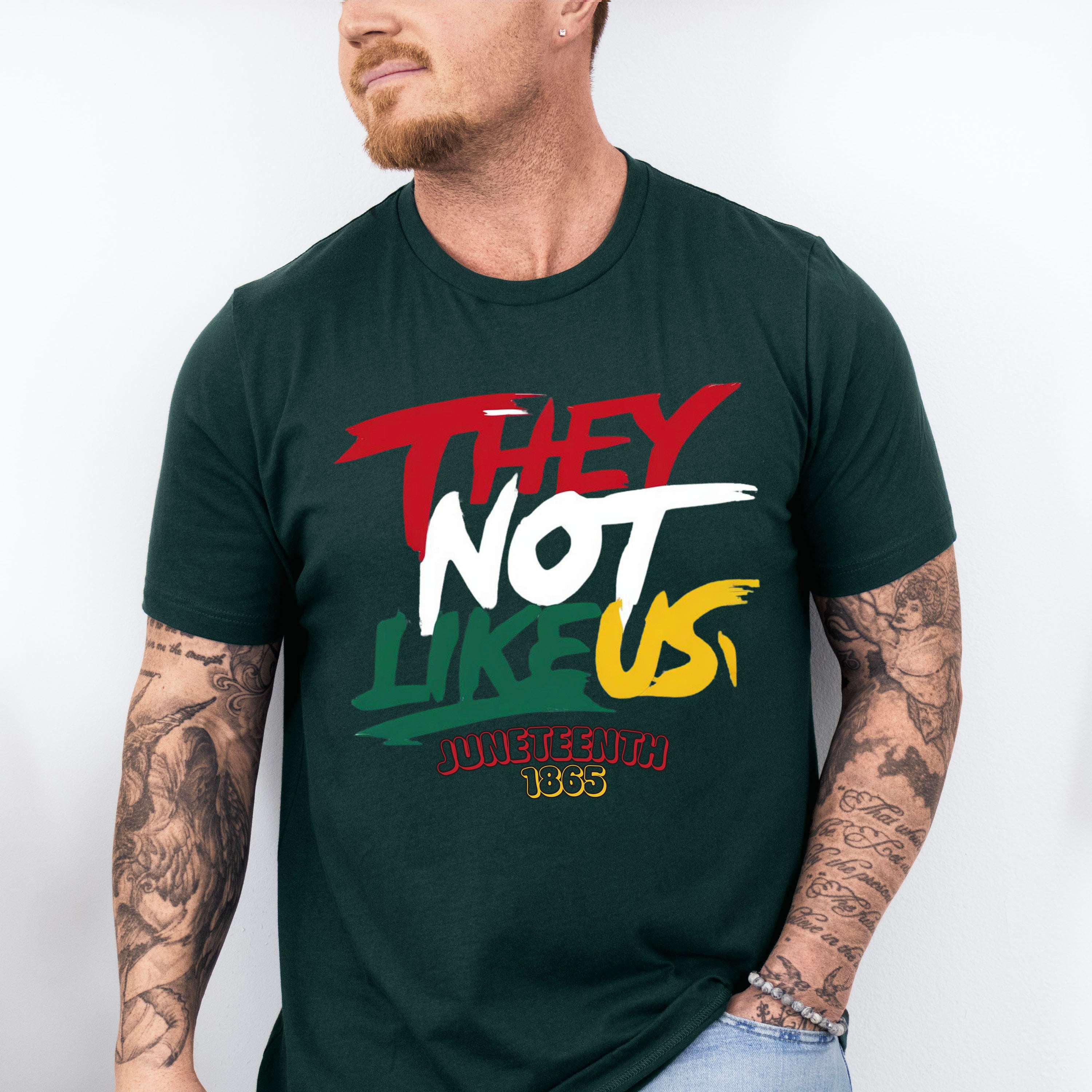 They Not Like Us - Juneteenth Unisex Crewneck T-Shirt Sweatshirt Hoodie