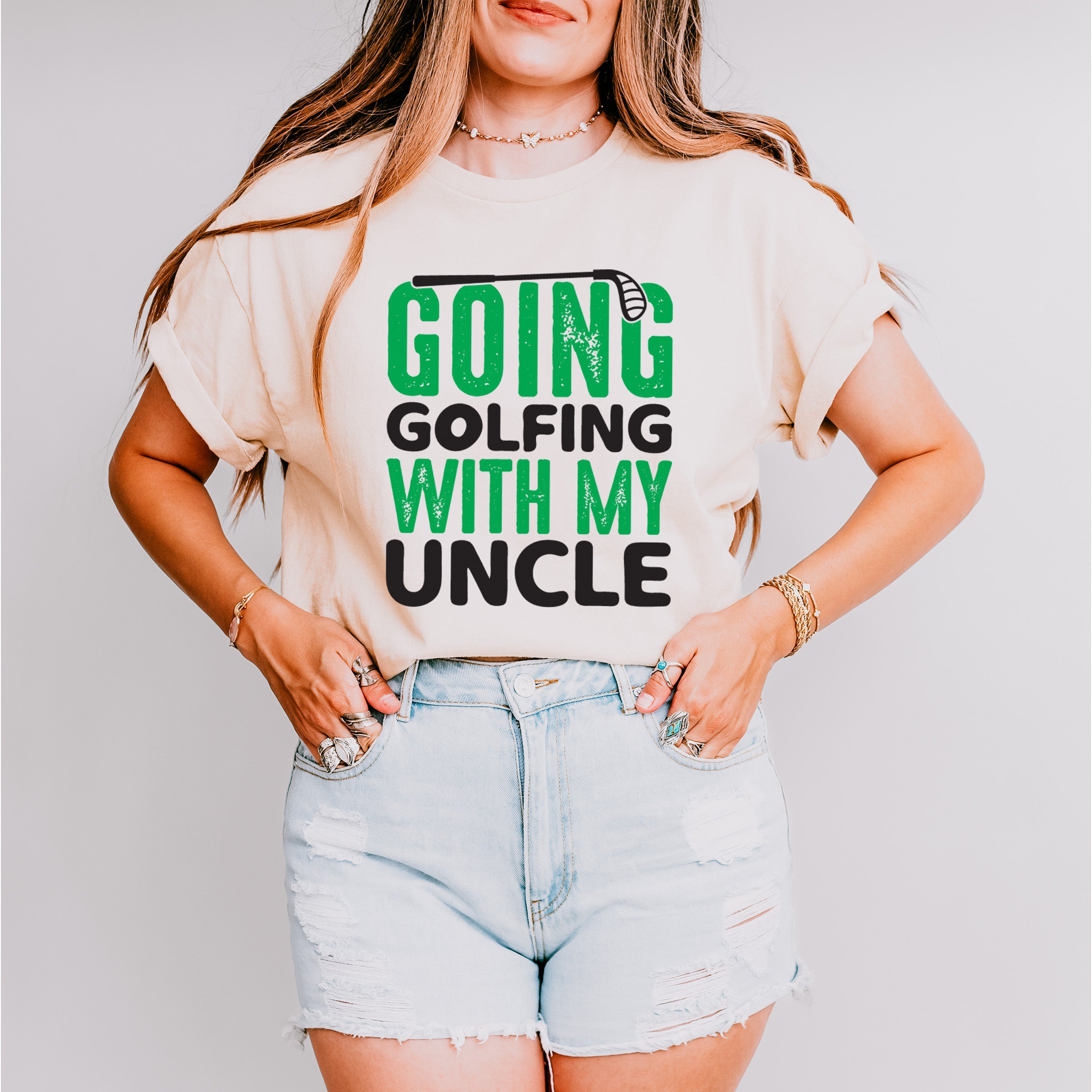 Going Golfing With My Uncle - Golf Unisex Crewneck T-Shirt Sweatshirt Hoodie