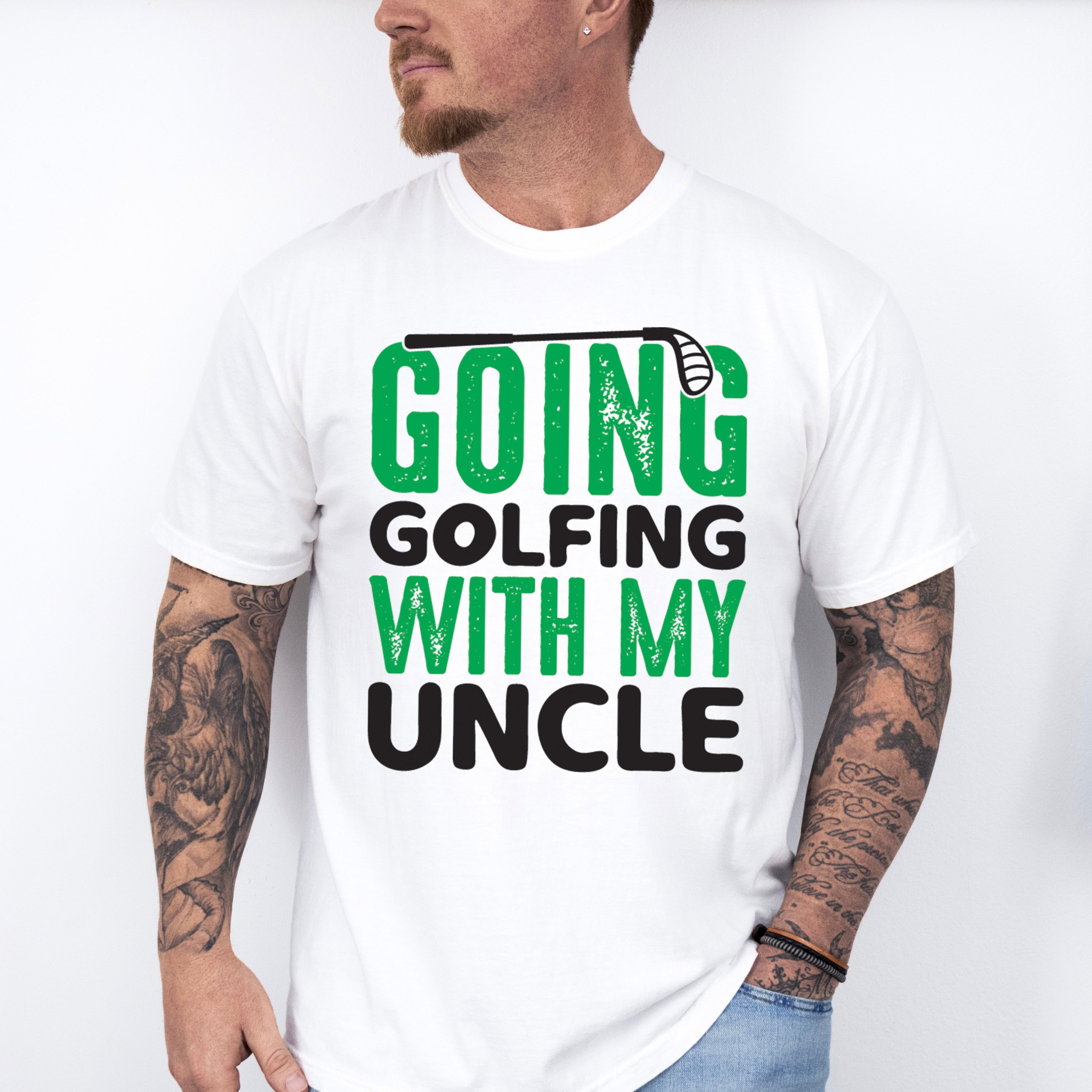Going Golfing With My Uncle - Golf Unisex Crewneck T-Shirt Sweatshirt Hoodie