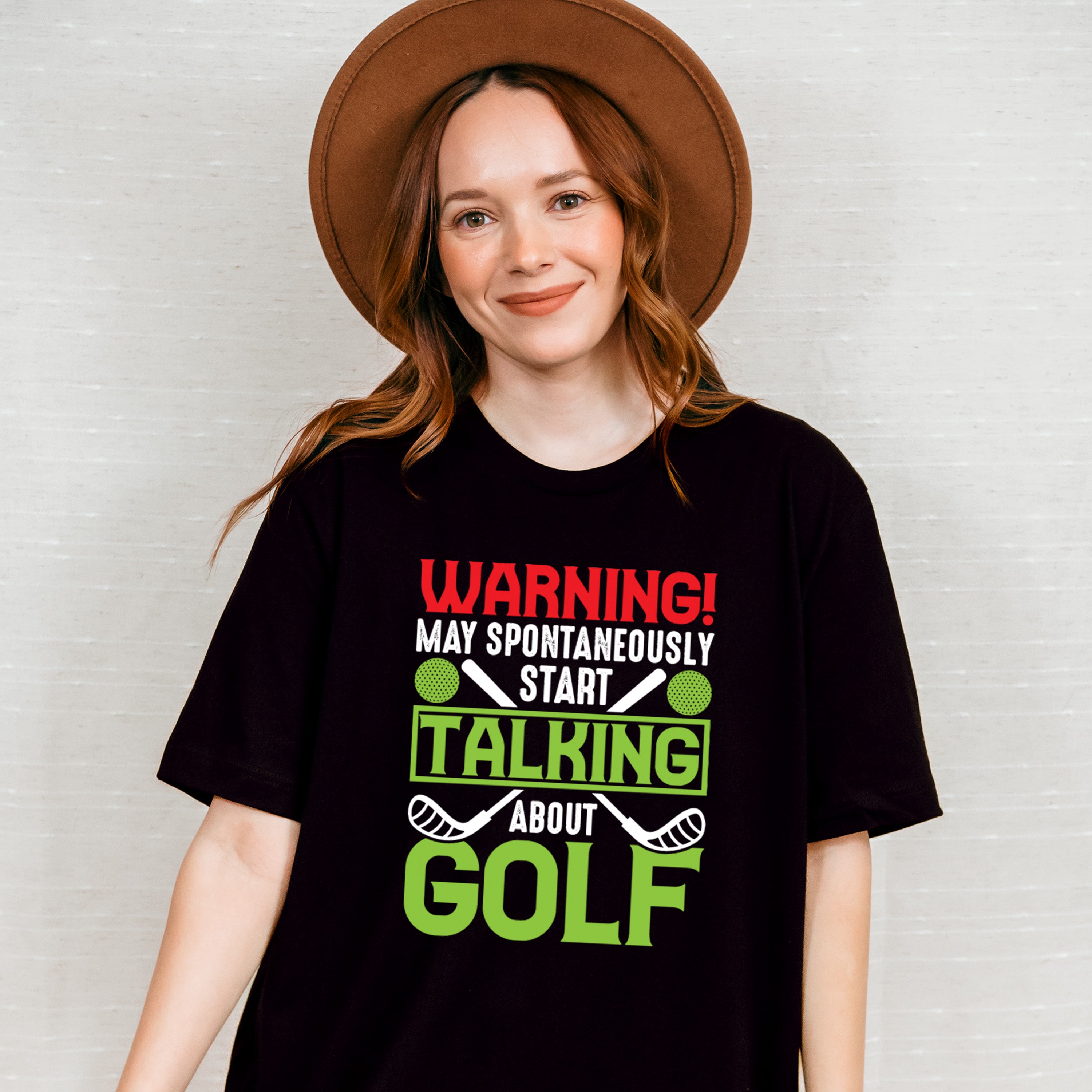 Warning May Spontaneously Start Talking About Golf - Golf Unisex Crewneck T-Shirt Sweatshirt Hoodie