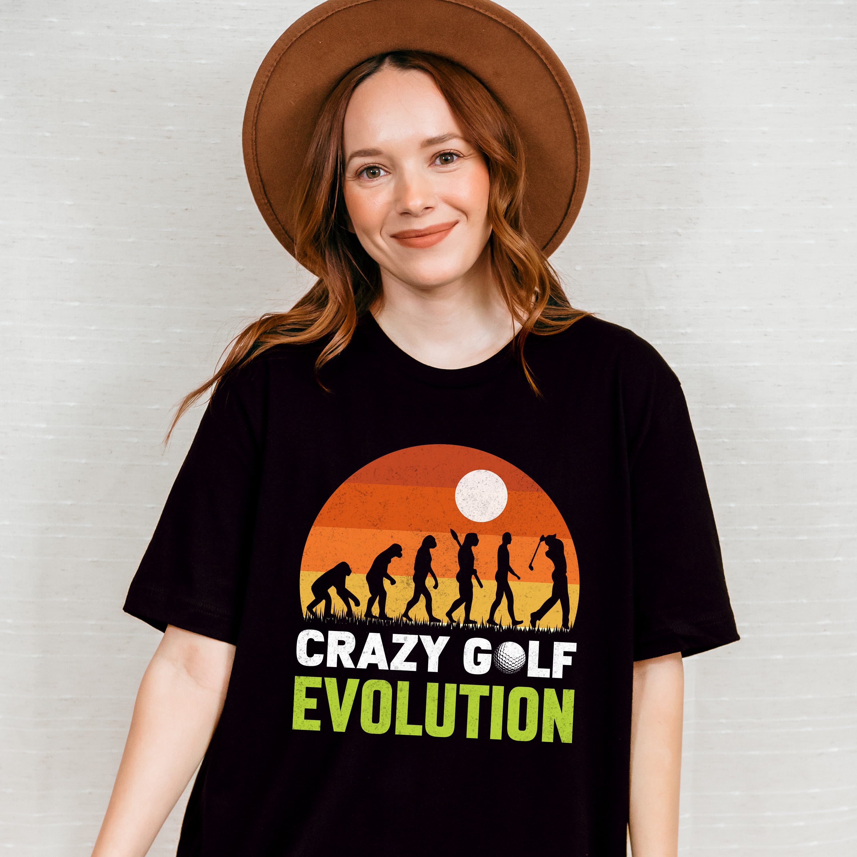 Crazy Golf Evolution - Golf Unisex Crewneck T-Shirt Sweatshirt Hoodie