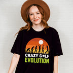 Crazy Golf Evolution - Golf Unisex Crewneck T-Shirt Sweatshirt Hoodie