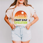 Crazy Golf Evolution - Golf Unisex Crewneck T-Shirt Sweatshirt Hoodie