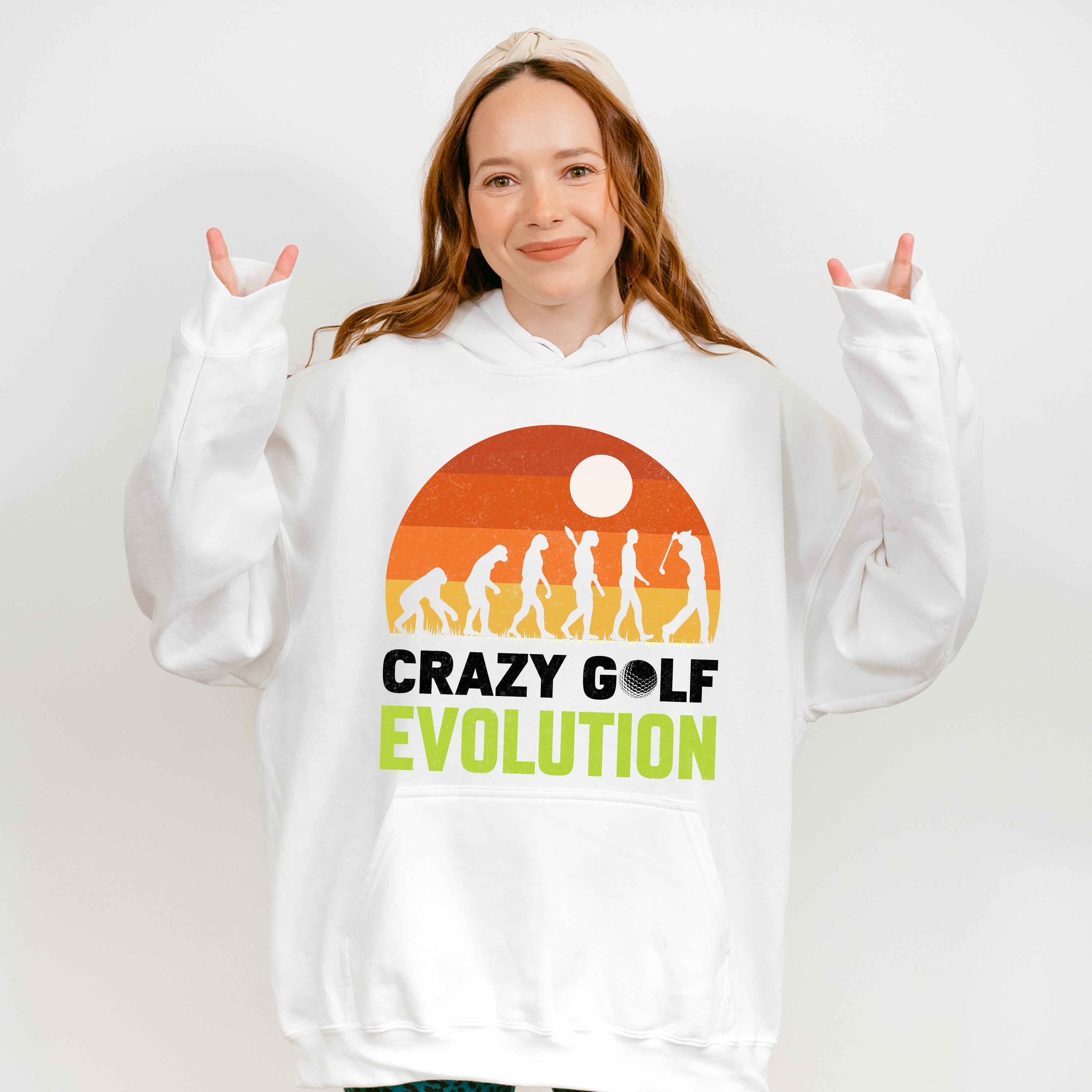 Crazy Golf Evolution - Golf Unisex Crewneck T-Shirt Sweatshirt Hoodie