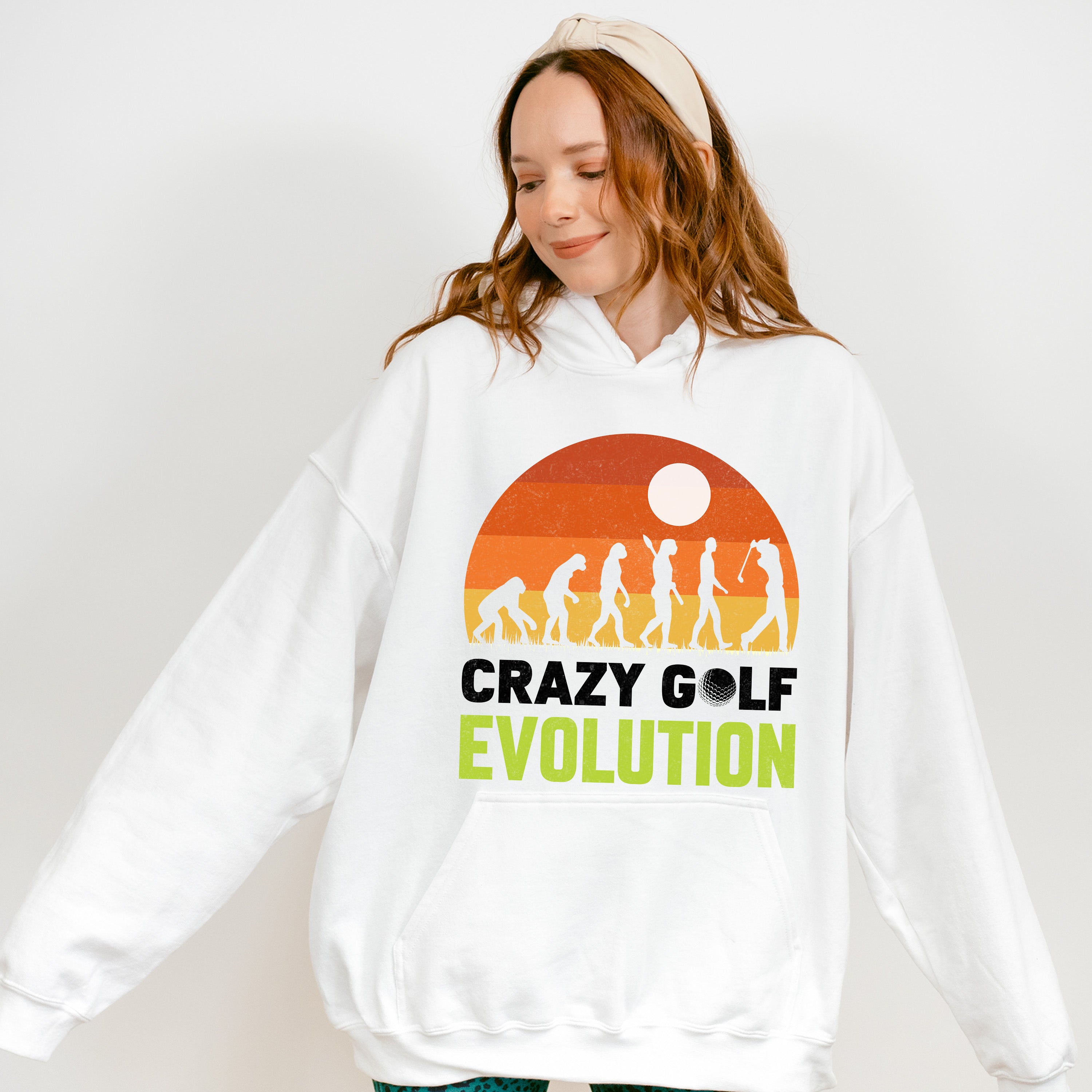 Crazy Golf Evolution - Golf Unisex Crewneck T-Shirt Sweatshirt Hoodie