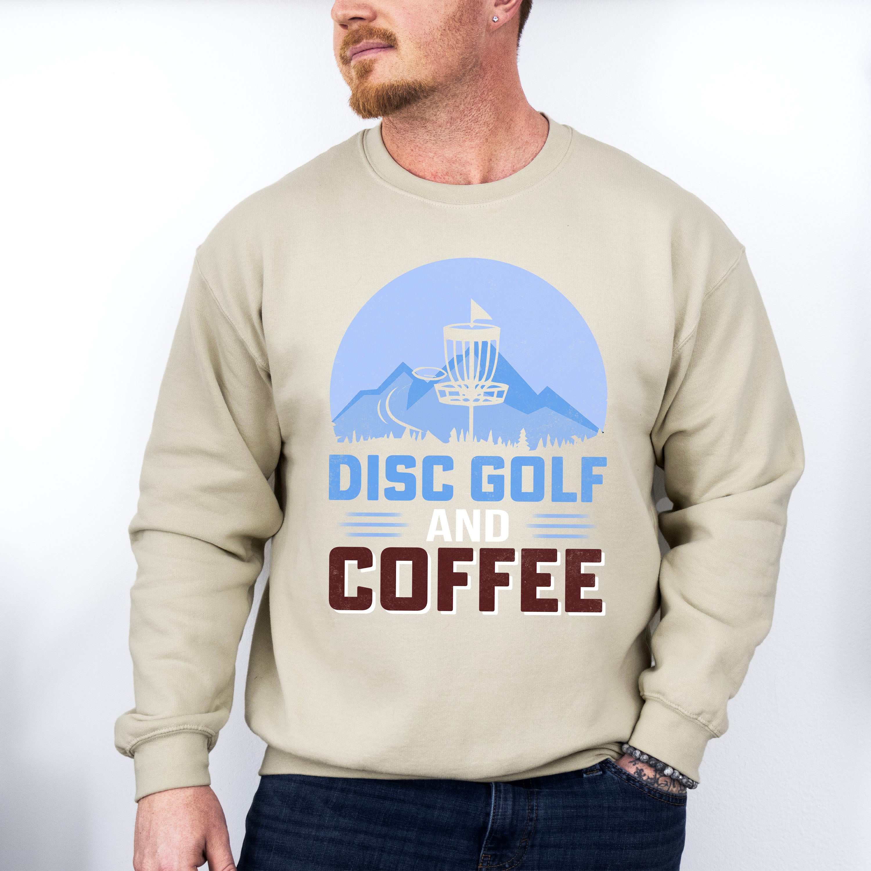 Disc Golf And Coffee - Golf Unisex Crewneck T-Shirt Sweatshirt Hoodie