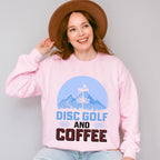 Disc Golf And Coffee - Golf Unisex Crewneck T-Shirt Sweatshirt Hoodie