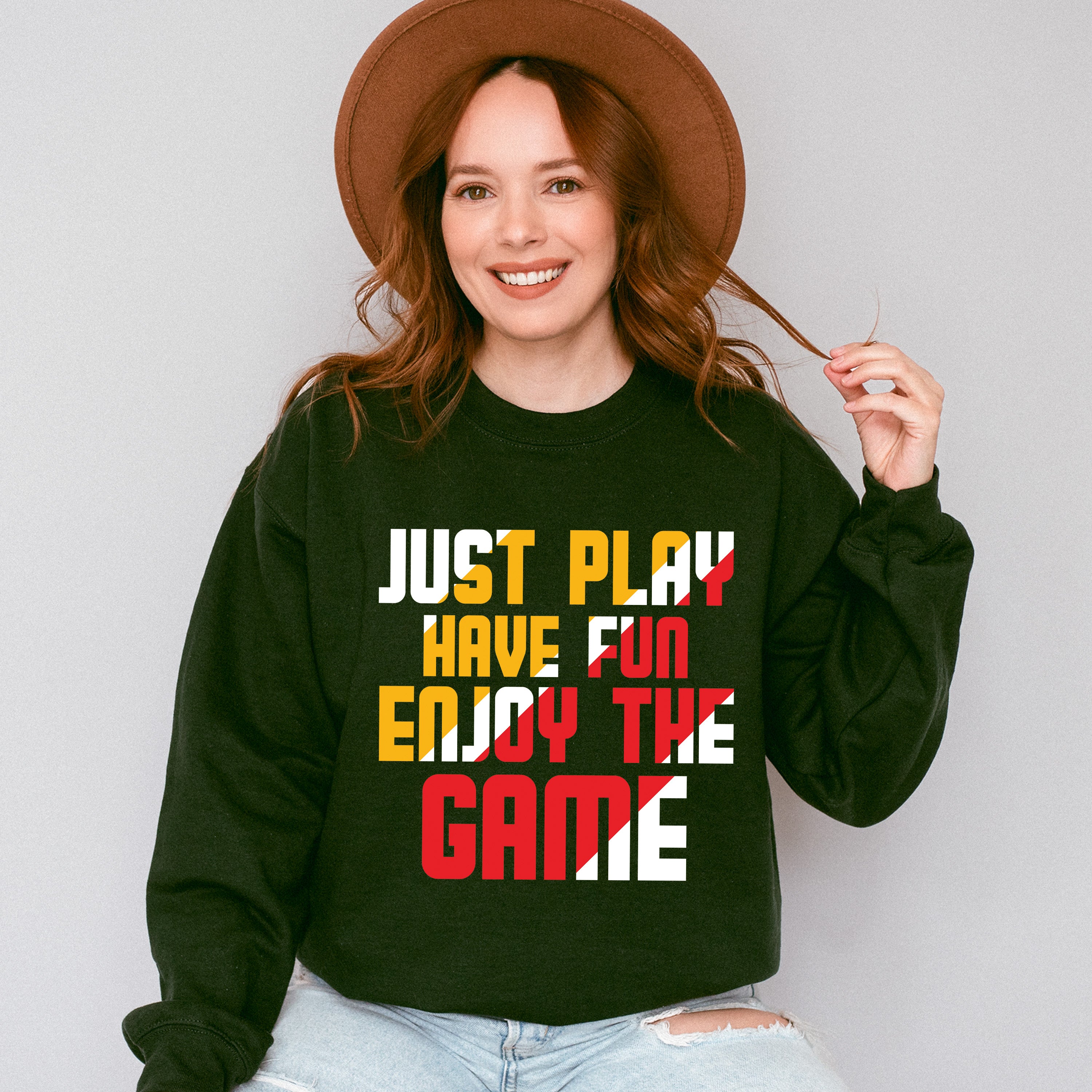 Just Play Have Fun Enjoy The Game - Golf Unisex Crewneck T-Shirt Sweatshirt Hoodie