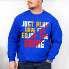 Just Play Have Fun Enjoy The Game - Golf Unisex Crewneck T-Shirt Sweatshirt Hoodie