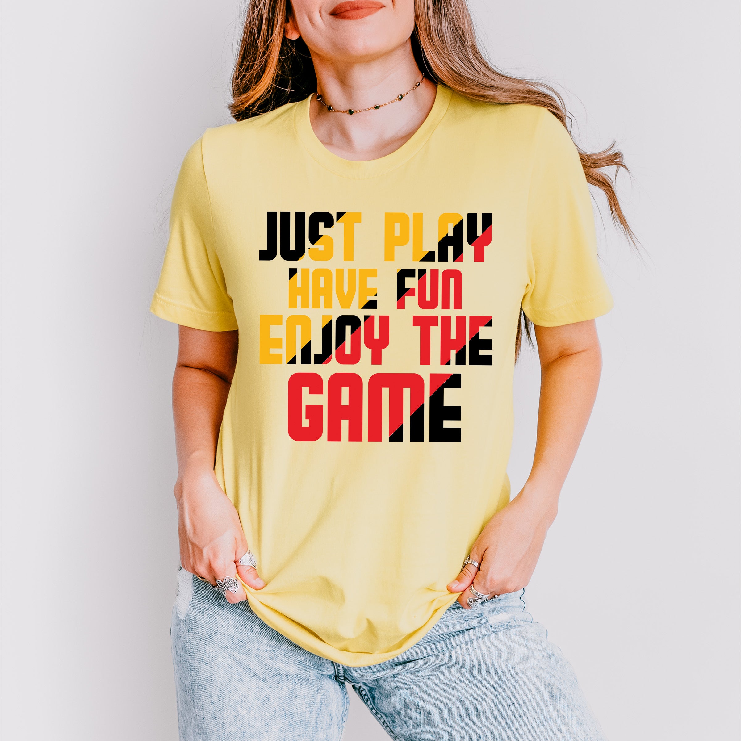 Just Play Have Fun Enjoy The Game - Golf Unisex Crewneck T-Shirt Sweatshirt Hoodie