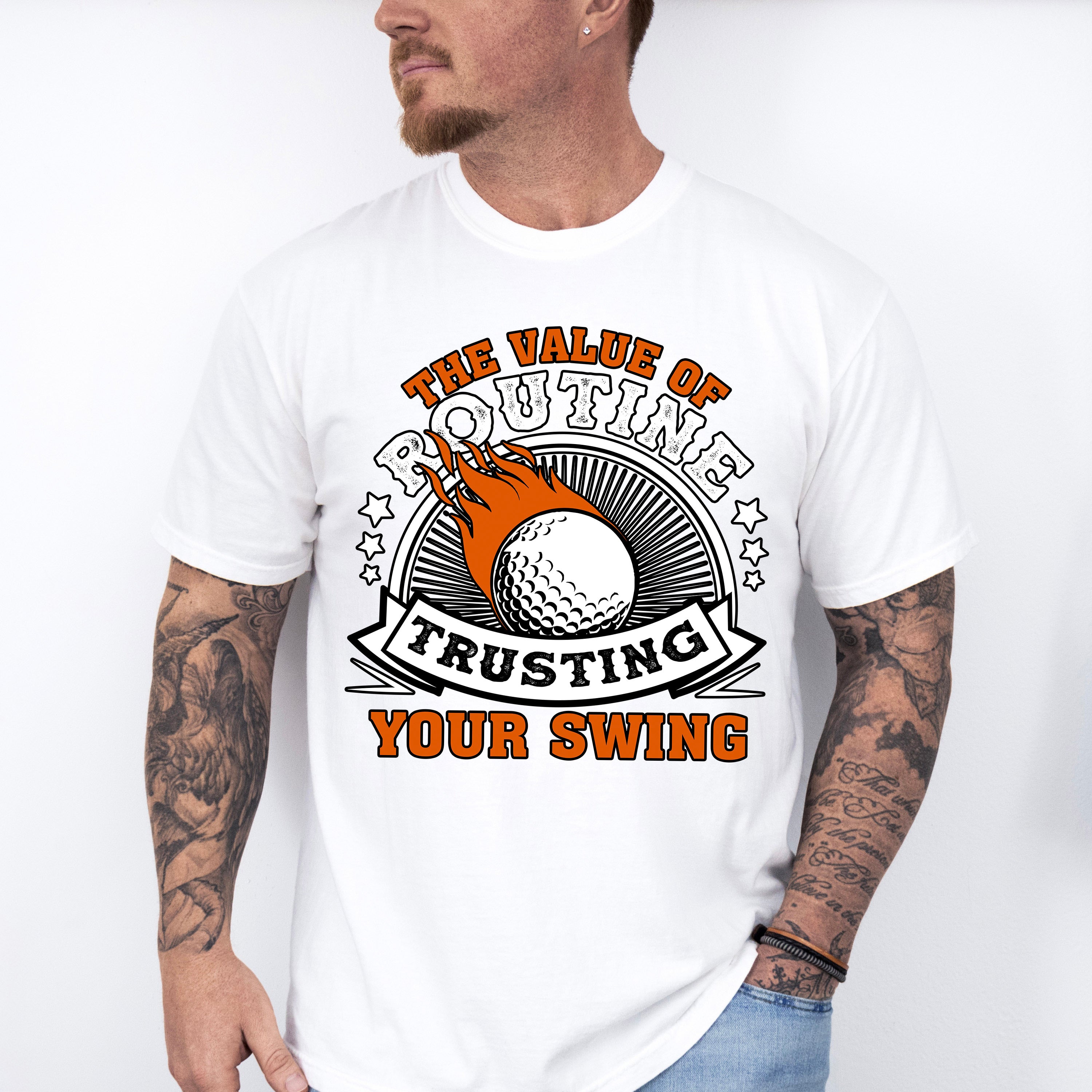 The Value Of Routine - Golf Unisex Crewneck T-Shirt Sweatshirt Hoodie