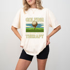 Golfing Cheaper Than Therapy - Golf Unisex Crewneck T-Shirt Sweatshirt Hoodie