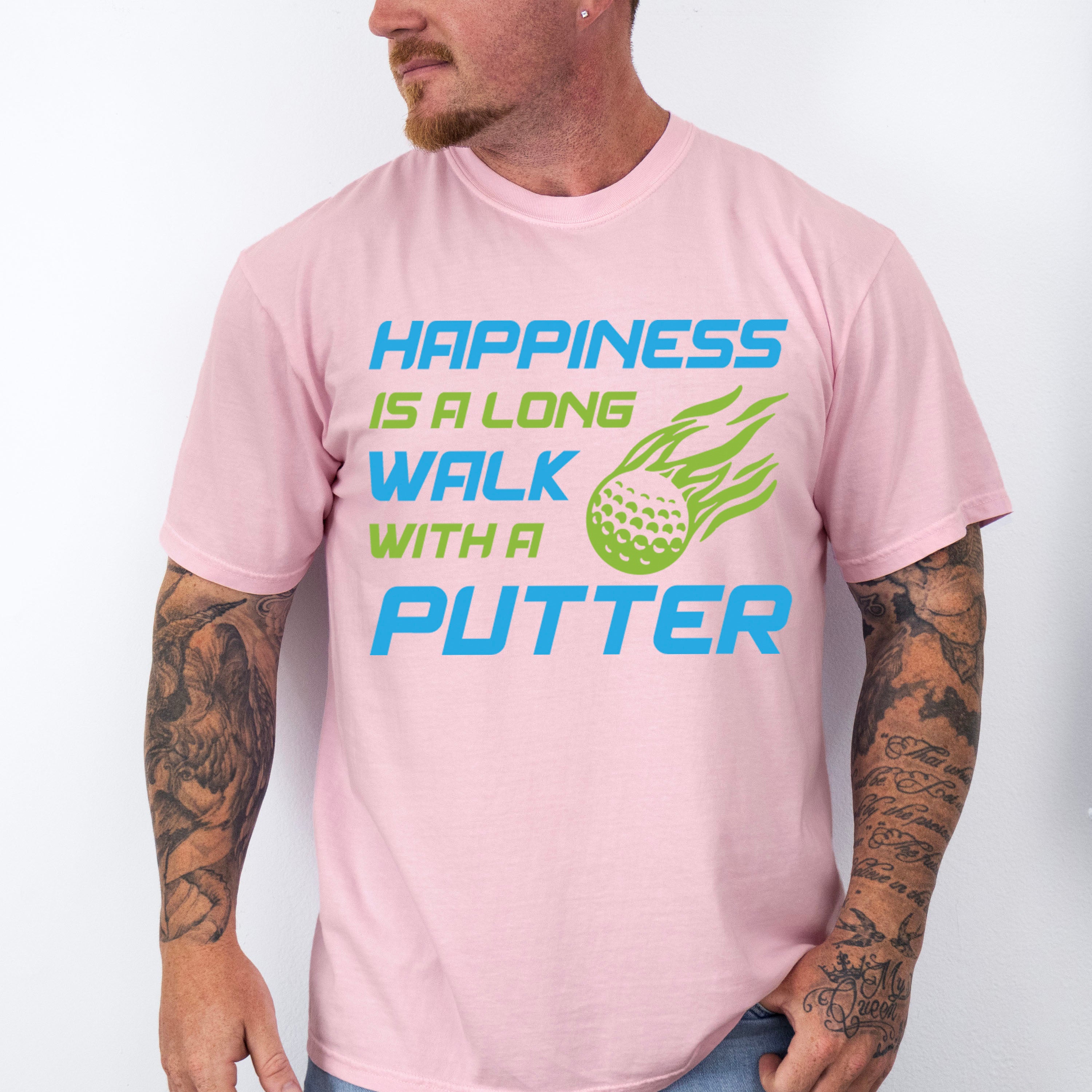 Happiness Is A Long Walk - Golf Unisex Crewneck T-Shirt Sweatshirt Hoodie