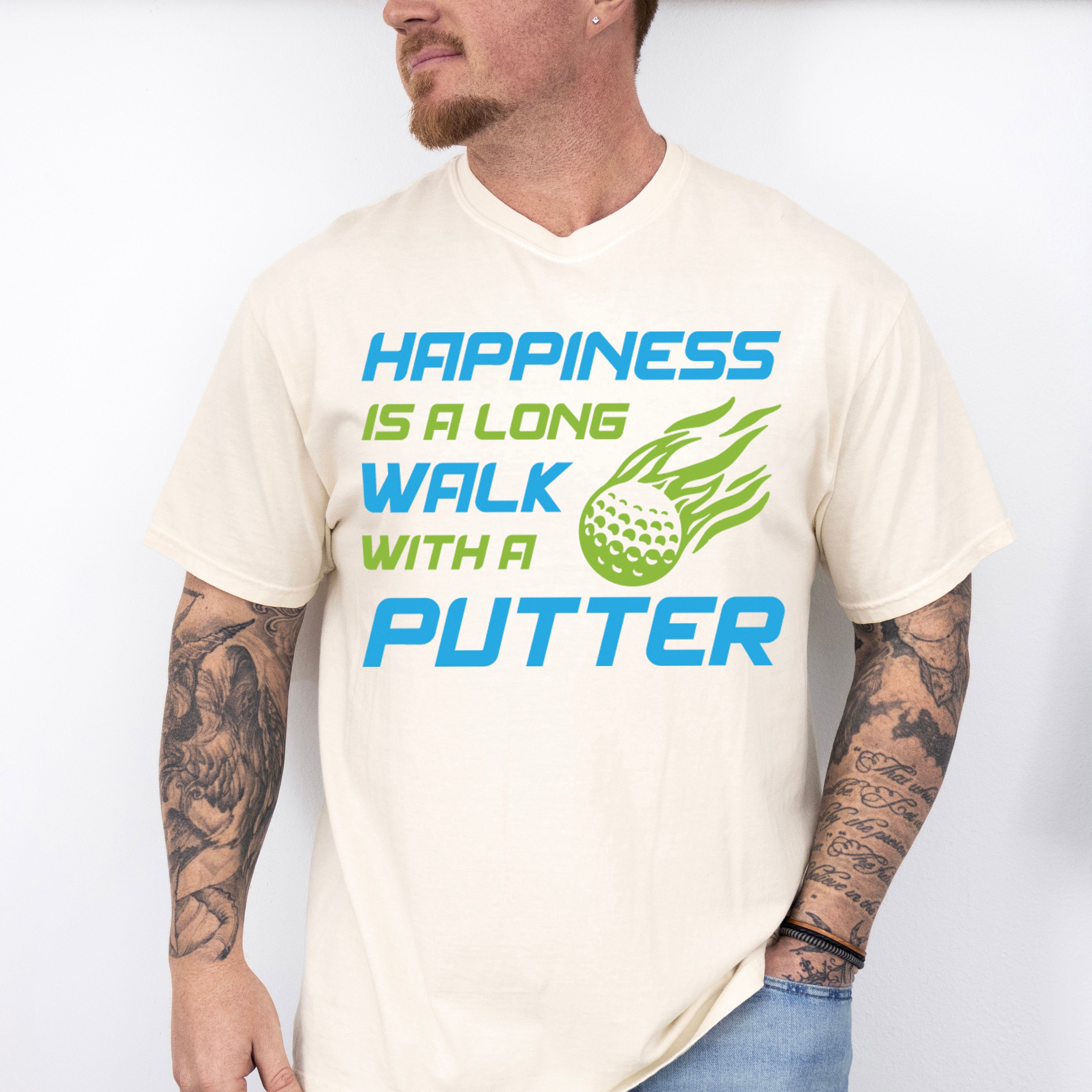Happiness Is A Long Walk - Golf Unisex Crewneck T-Shirt Sweatshirt Hoodie