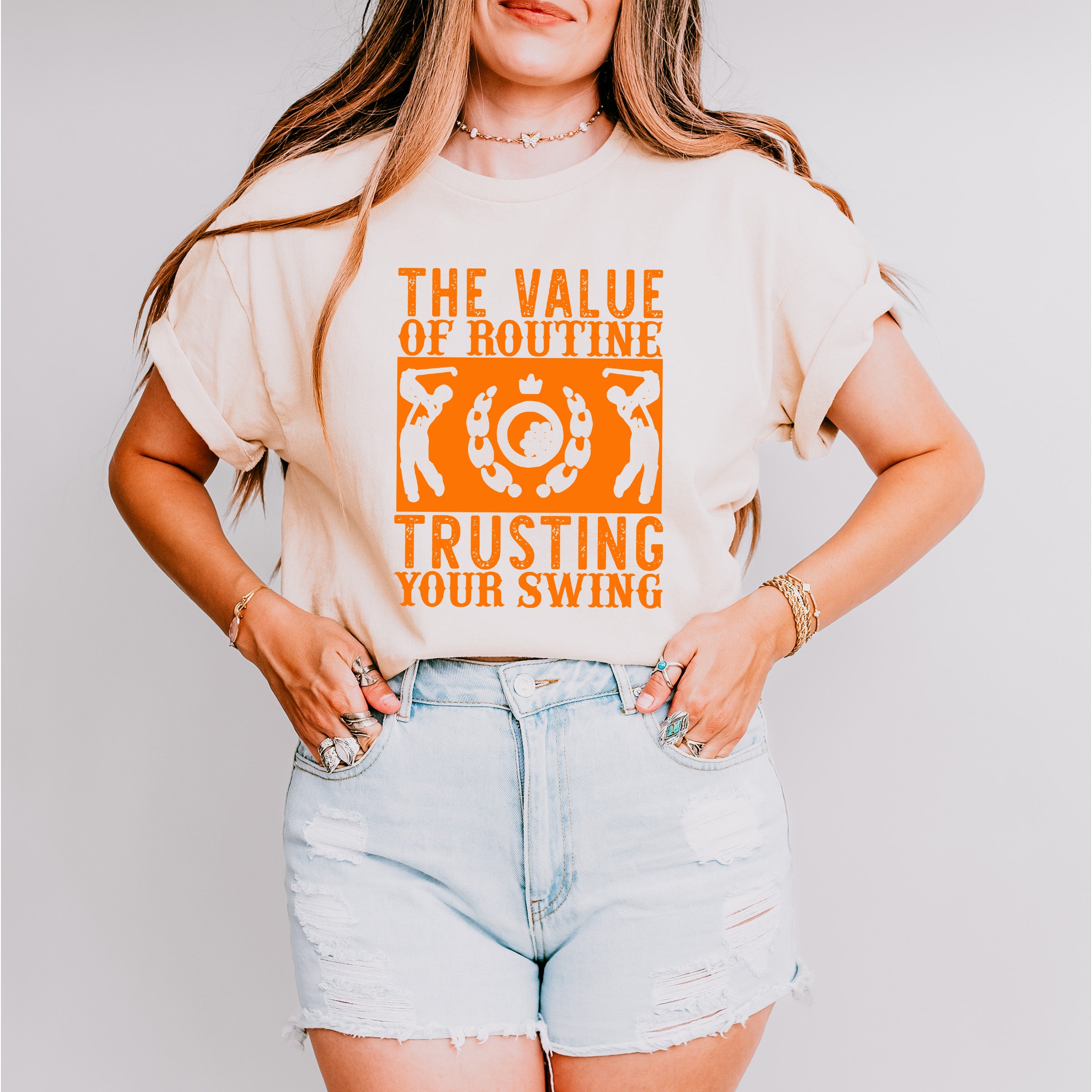 The Value Of Routine - Golf Unisex Crewneck T-Shirt Sweatshirt Hoodie