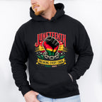 Juneteenth Fist Breaking Every Chain - Juneteenth Unisex Crewneck T-Shirt Sweatshirt Hoodie