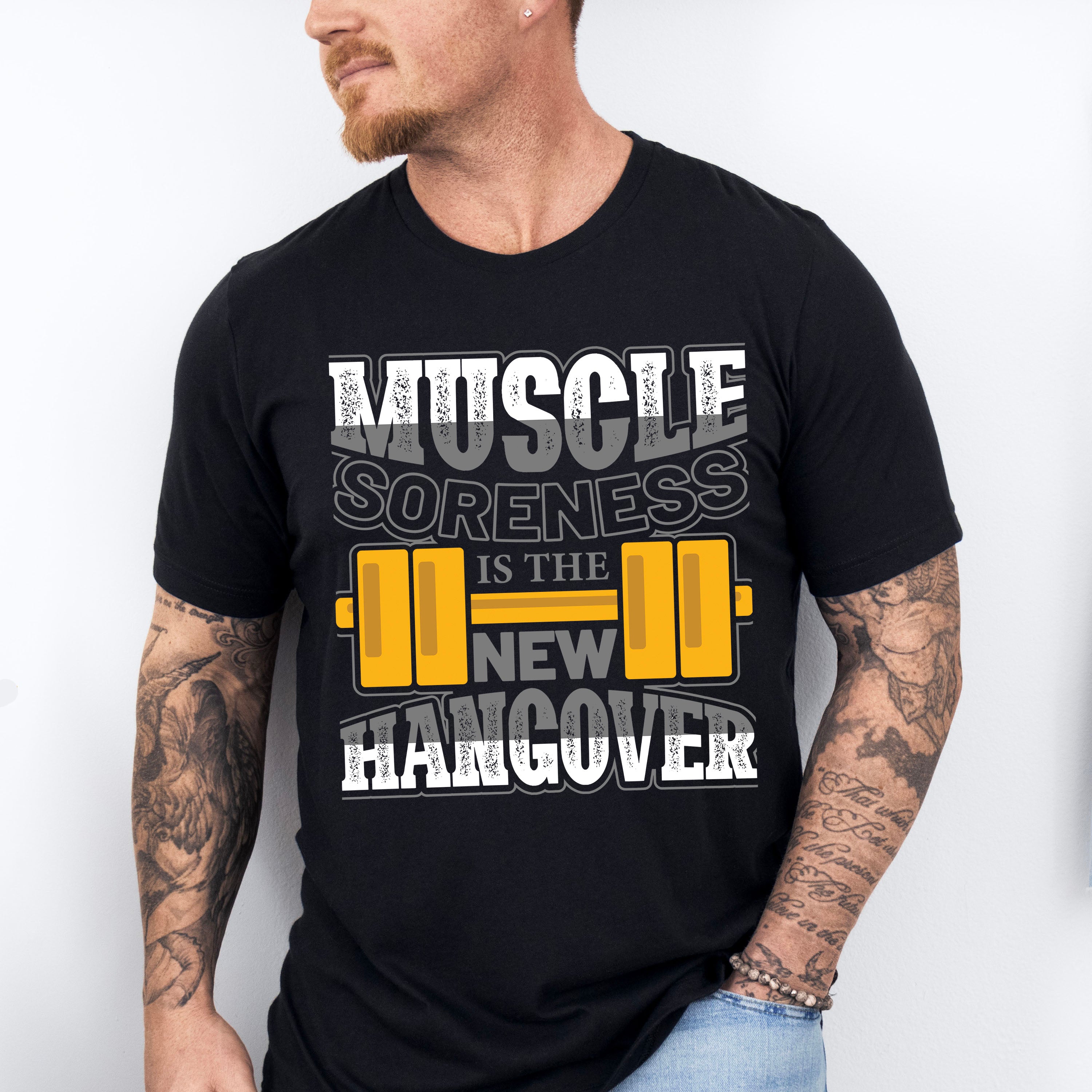 Muscle Soreness Is The New Hangover - GYM Unisex Crewneck T-Shirt Sweatshirt Hoodie