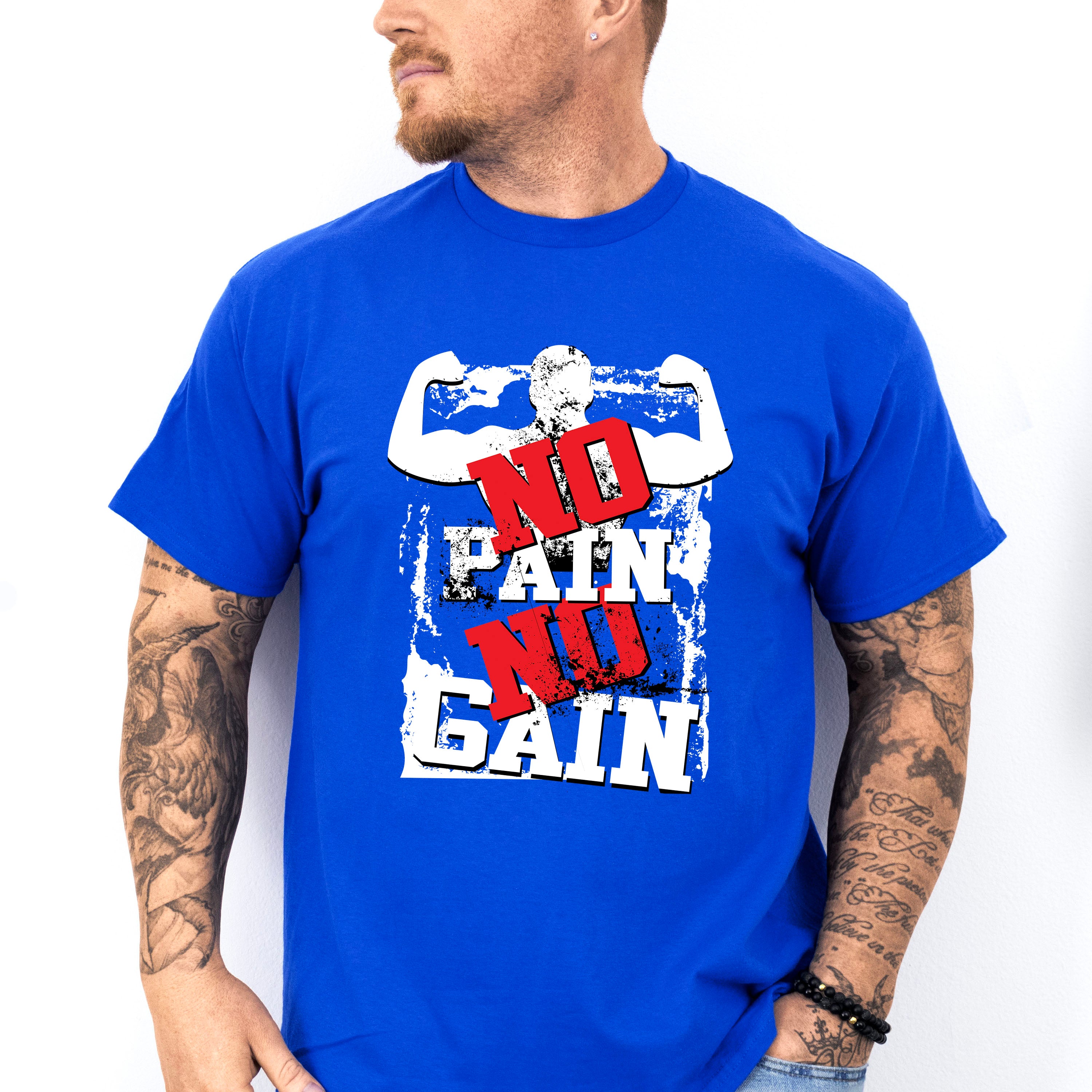 No Pain No Gain - GYM Unisex Crewneck T-Shirt Sweatshirt Hoodie