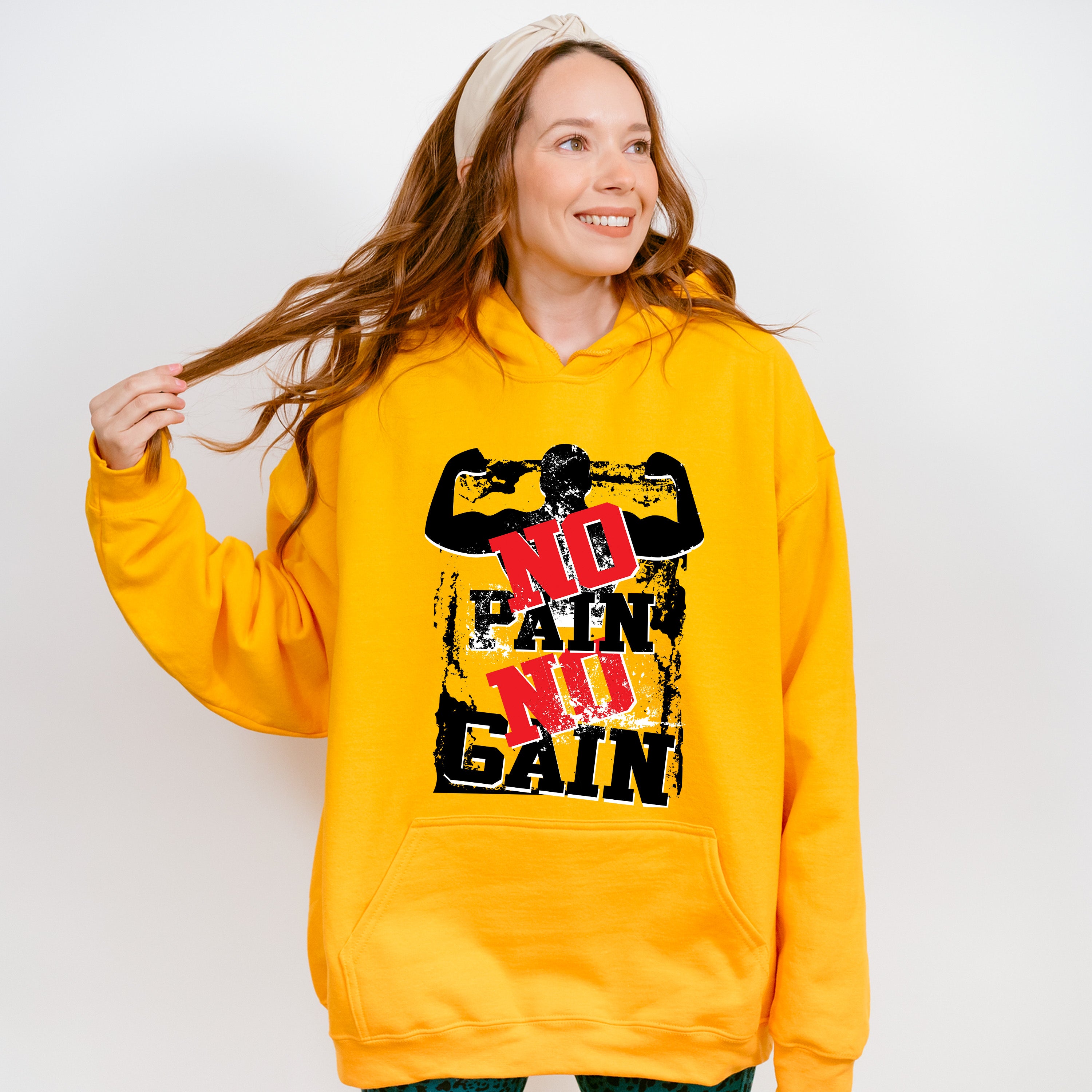 No Pain No Gain - GYM Unisex Crewneck T-Shirt Sweatshirt Hoodie