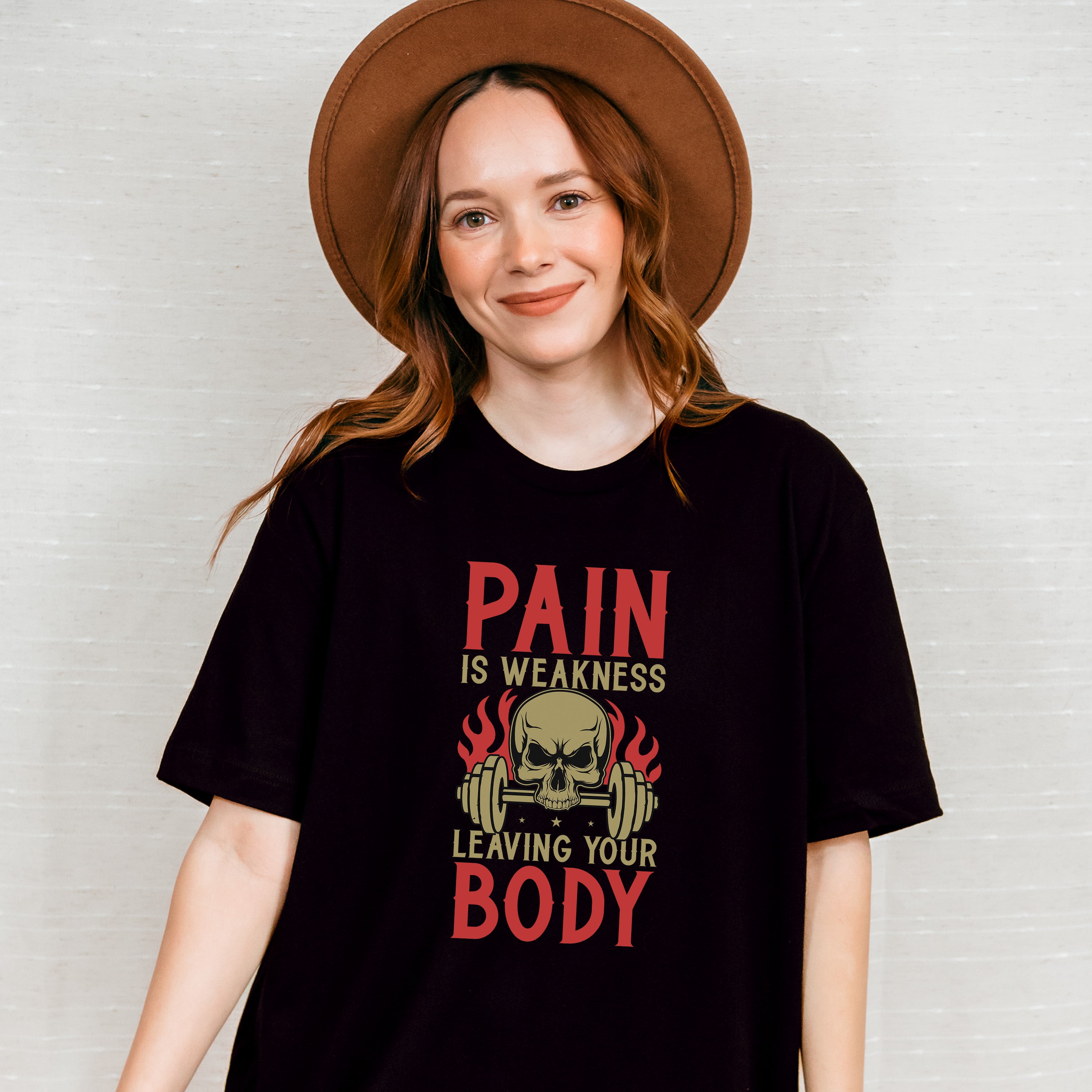 Pain Is Weakness Leaving Your Body - GYM Unisex Crewneck T-Shirt Sweatshirt Hoodie