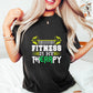 Fitness Is My Therapy - GYM Unisex Crewneck T-Shirt Sweatshirt Hoodie