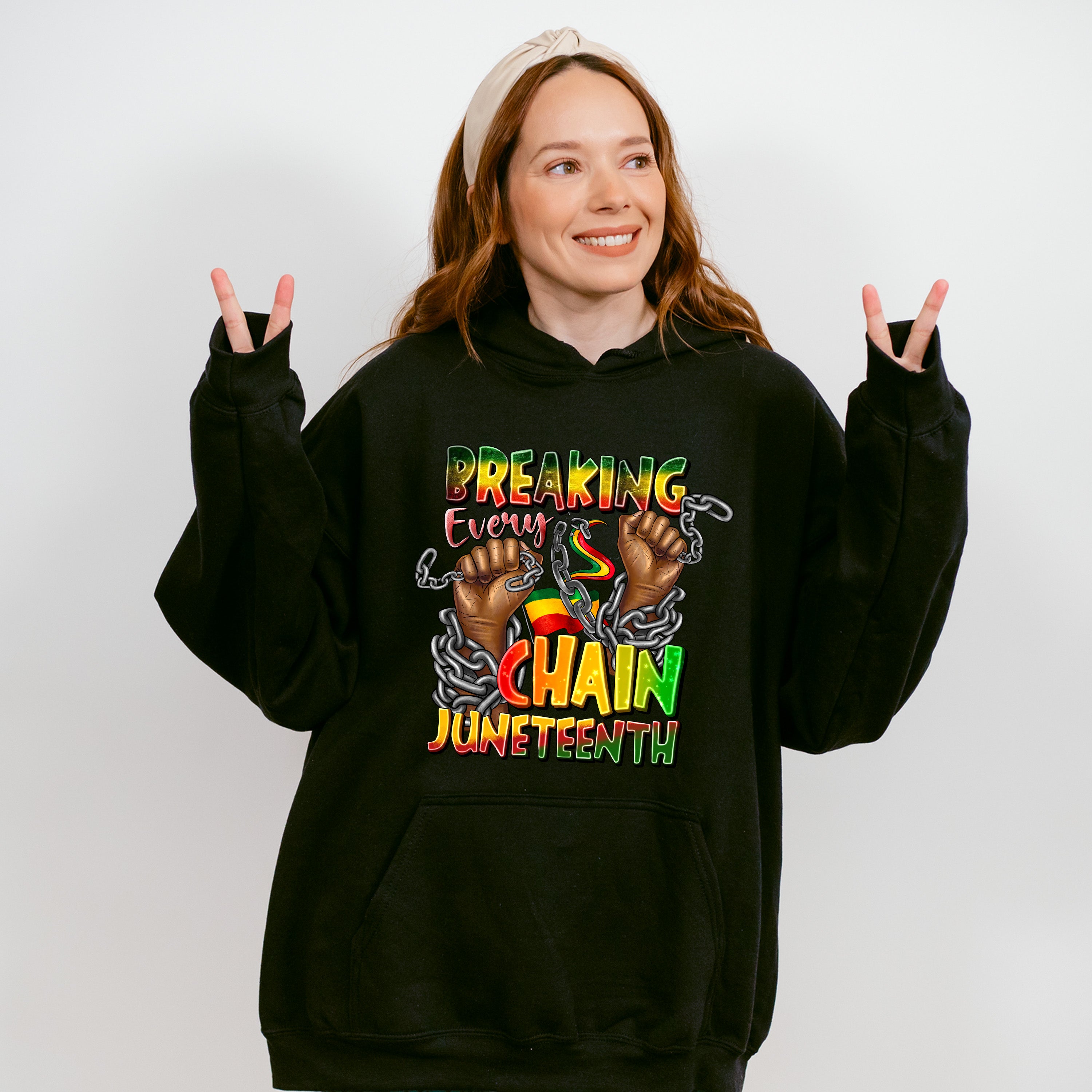 Fists With Chains - Juneteenth Unisex Crewneck T-Shirt Sweatshirt Hoodie