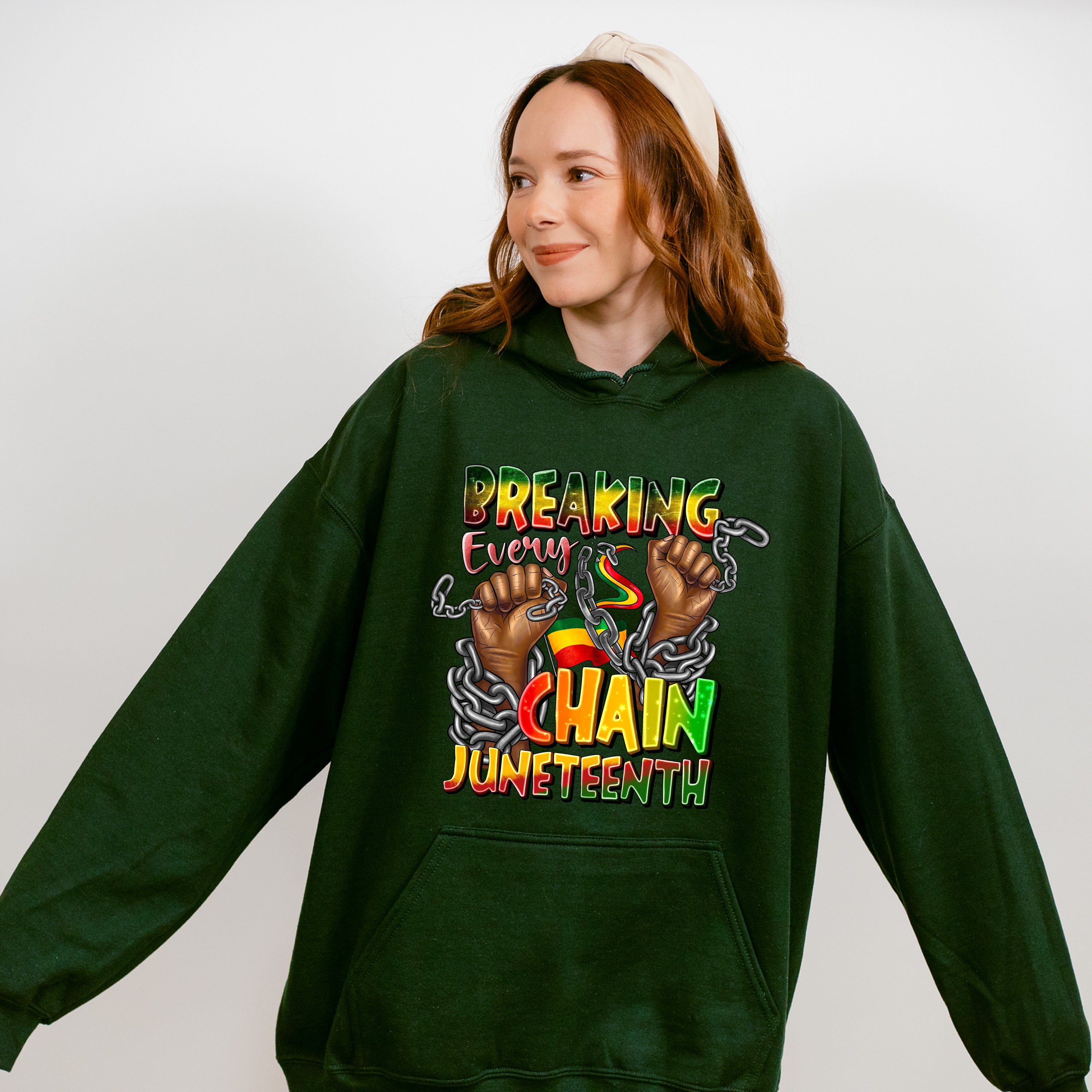 Fists With Chains - Juneteenth Unisex Crewneck T-Shirt Sweatshirt Hoodie