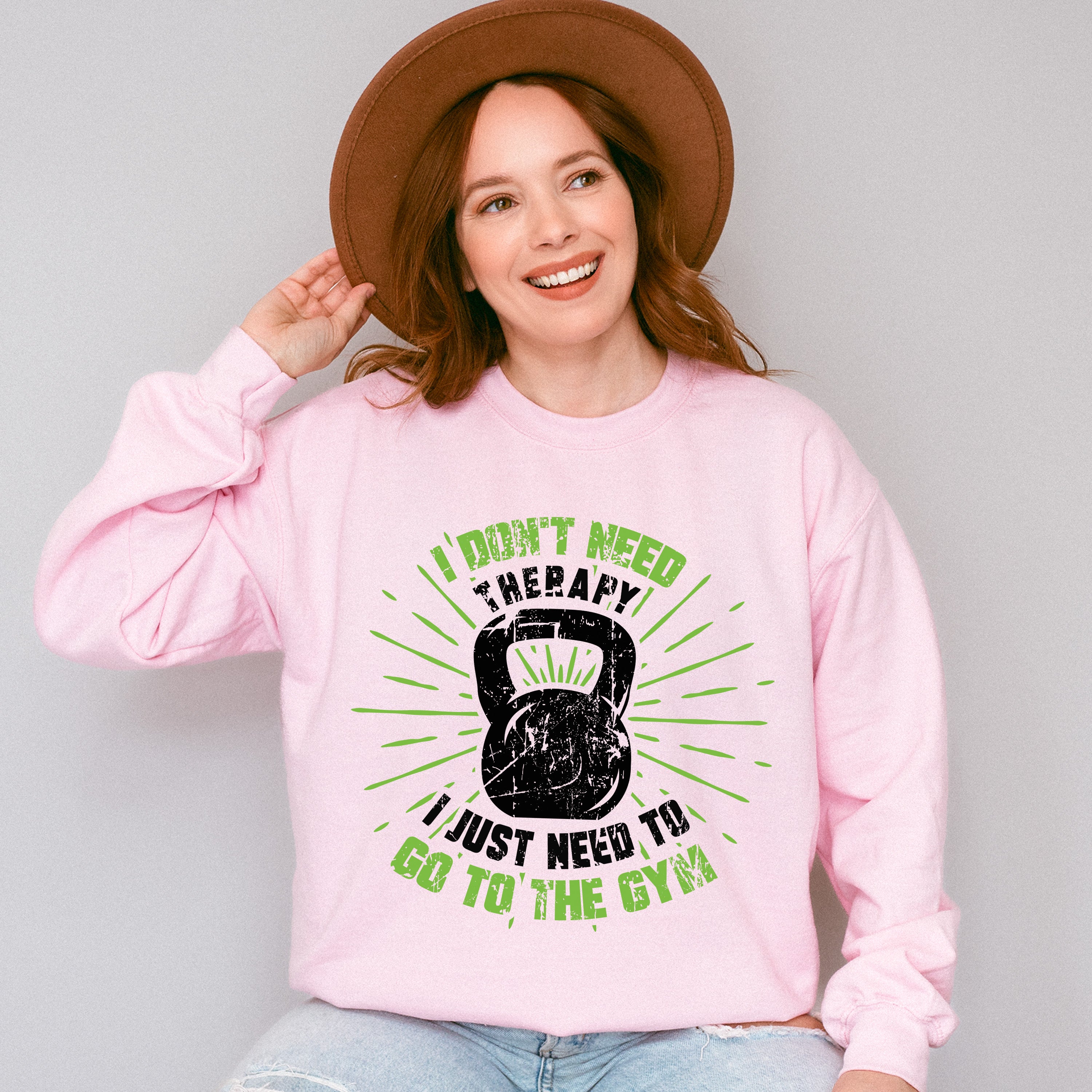 I Don't Need Therapy I Just Need To Go To Gym - GYM Unisex Crewneck T-Shirt Sweatshirt Hoodie