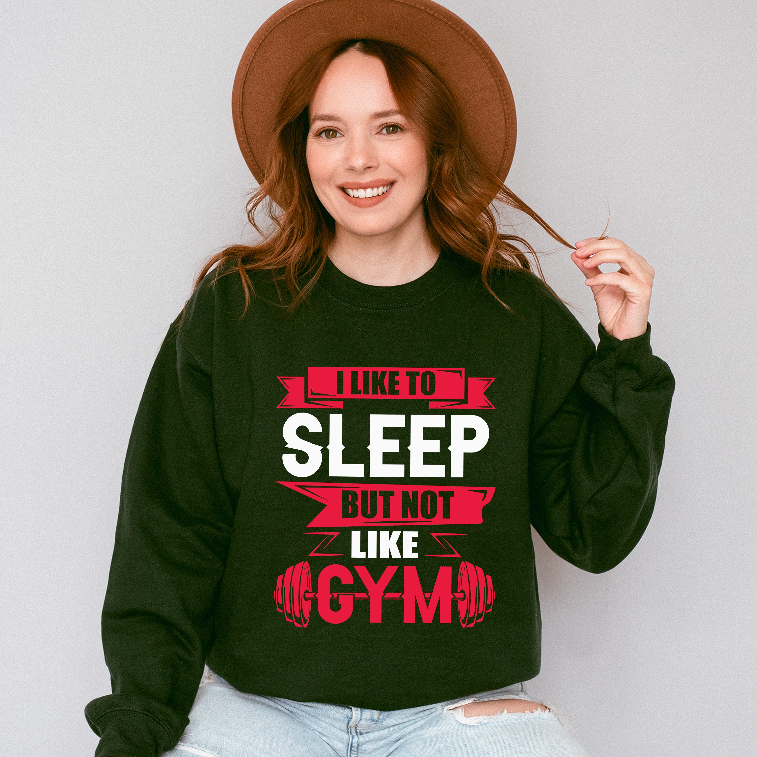I Like Sleep But Not Like Gym - GYM Unisex Crewneck T-Shirt Sweatshirt Hoodie