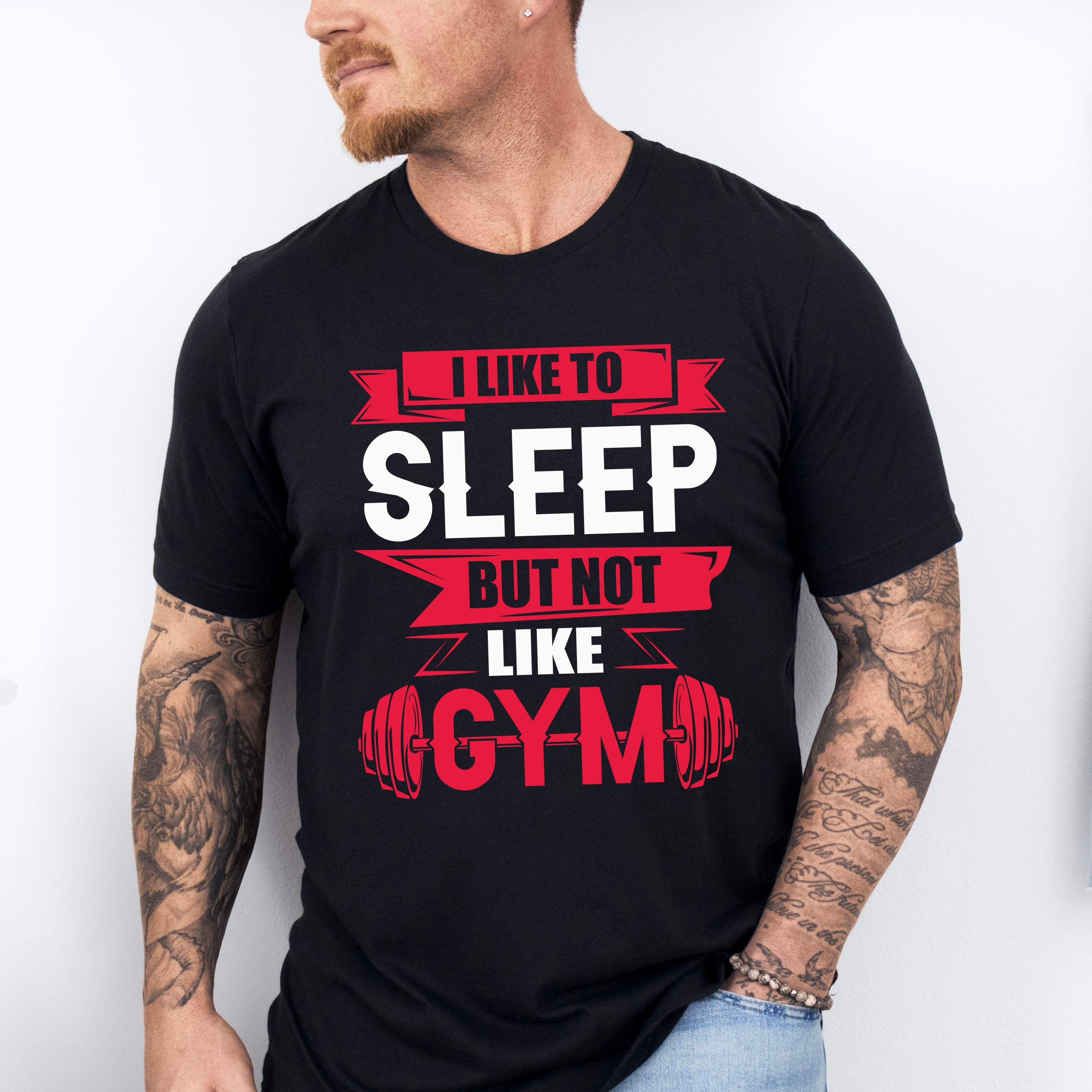 I Like Sleep But Not Like Gym - GYM Unisex Crewneck T-Shirt Sweatshirt Hoodie
