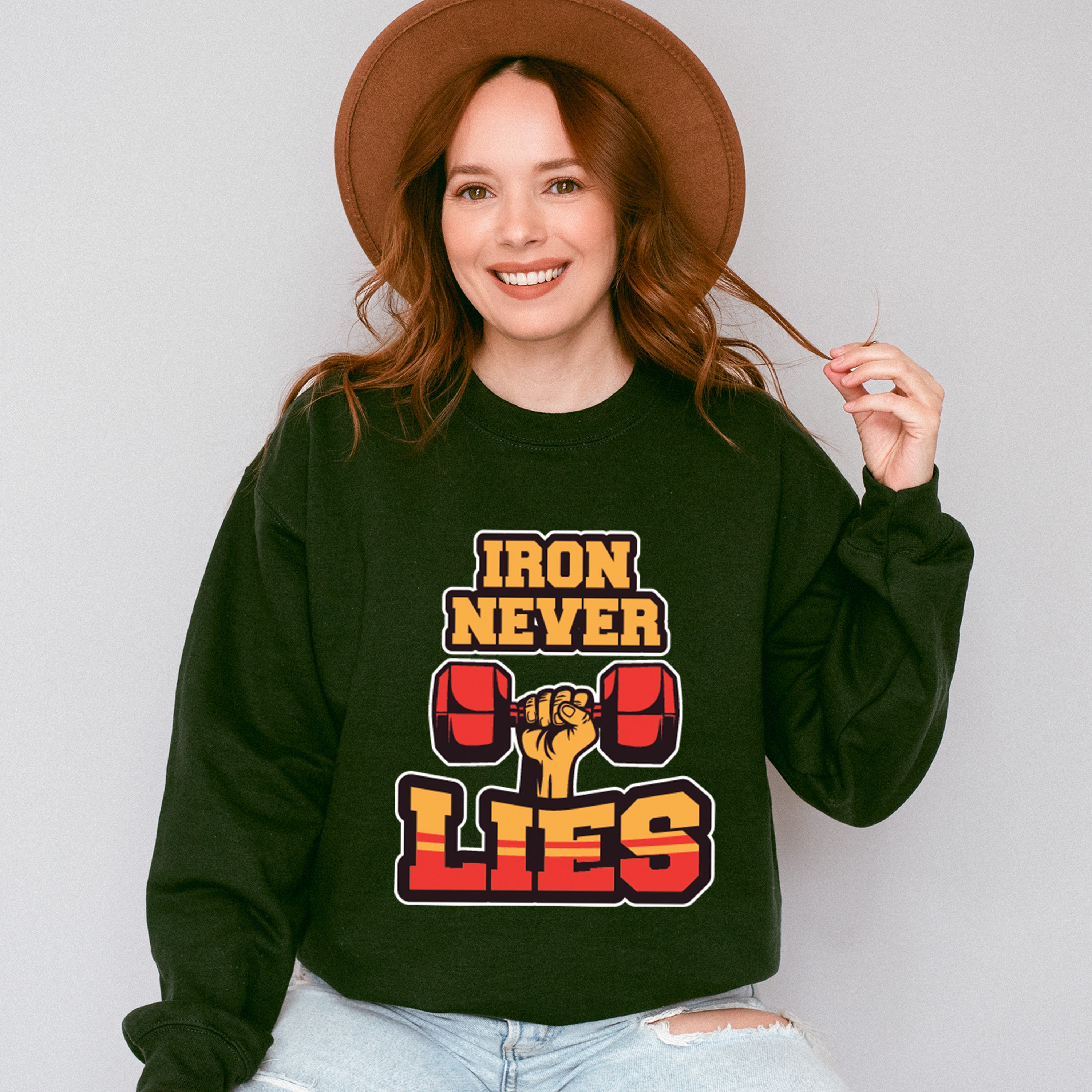 Iron Never Lies - GYM Unisex Crewneck T-Shirt Sweatshirt Hoodie