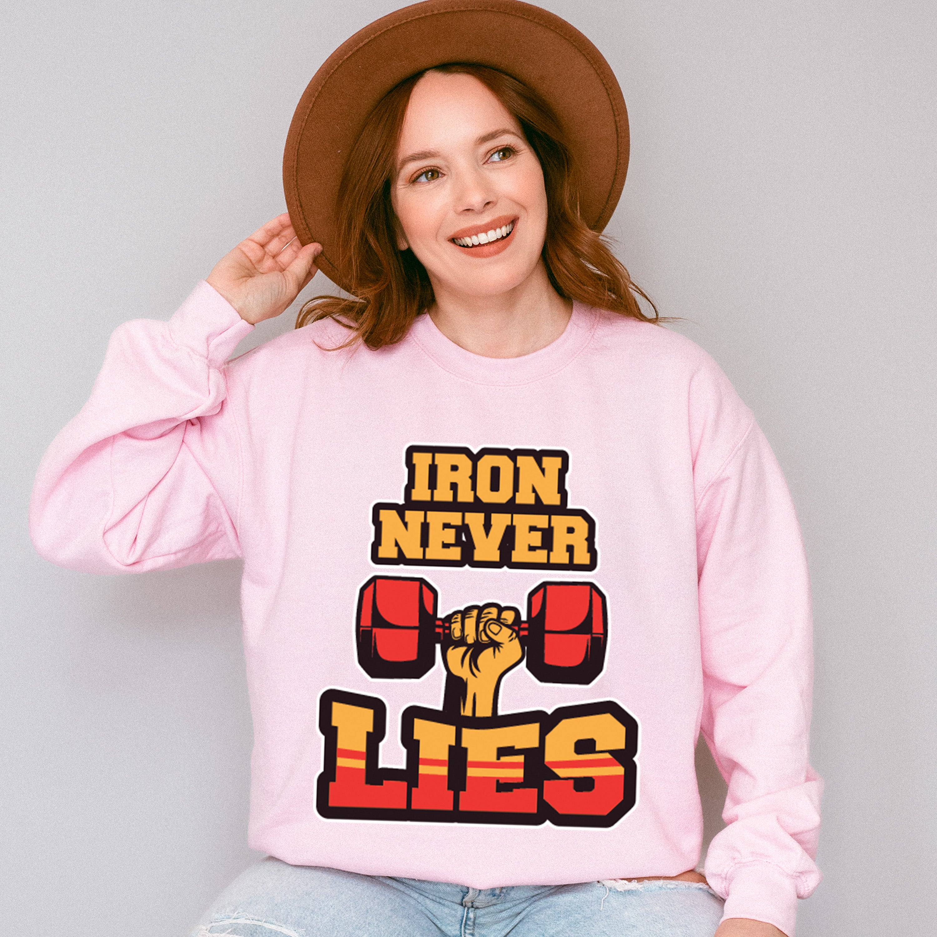 Iron Never Lies - GYM Unisex Crewneck T-Shirt Sweatshirt Hoodie