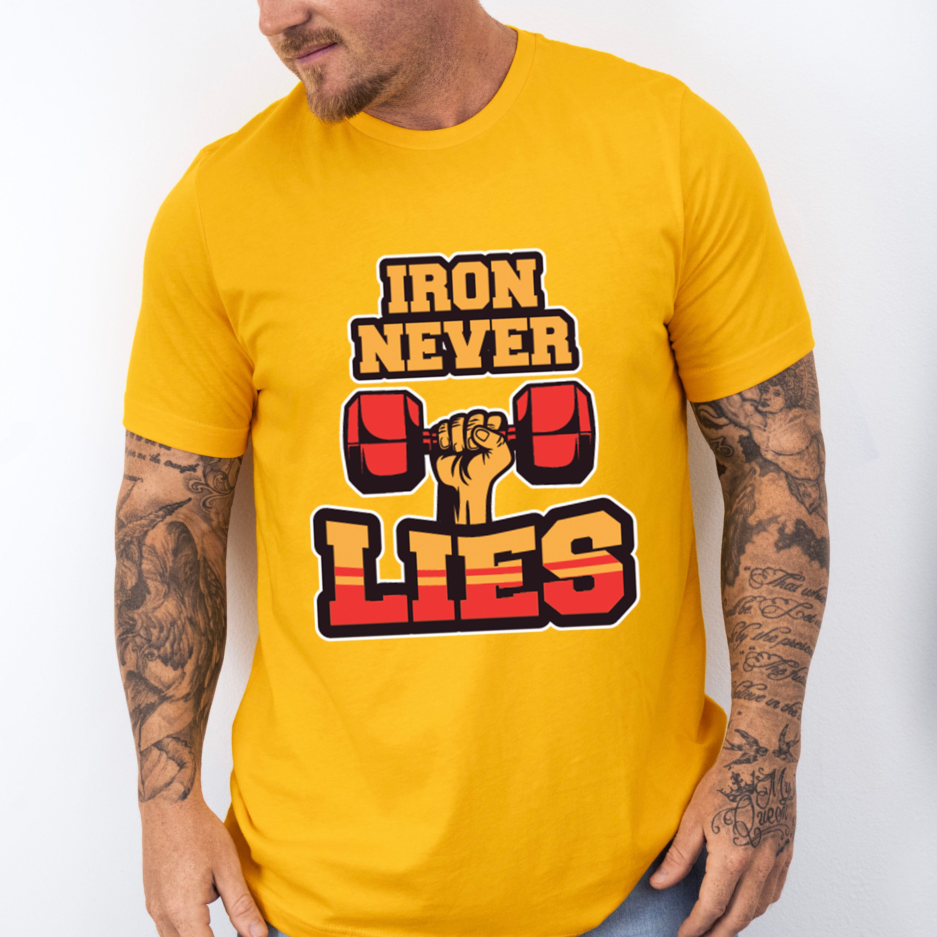 Iron Never Lies - GYM Unisex Crewneck T-Shirt Sweatshirt Hoodie